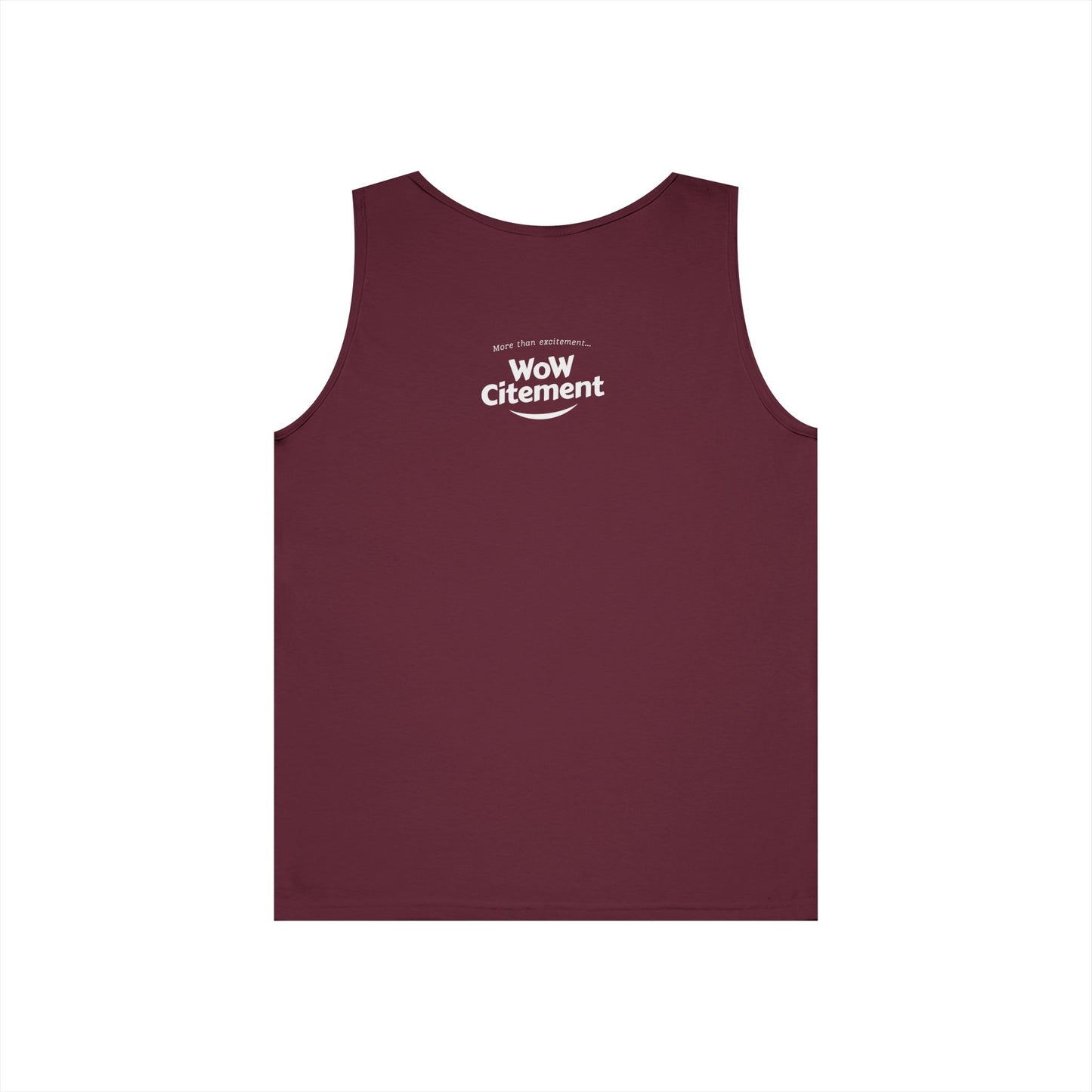 WoWcitement Unisex Cotton Tank Top - Fun Summer Wear, Gift for Friends, Motivational Apparel, Casual Day Out, Beach Wear, Workout Top