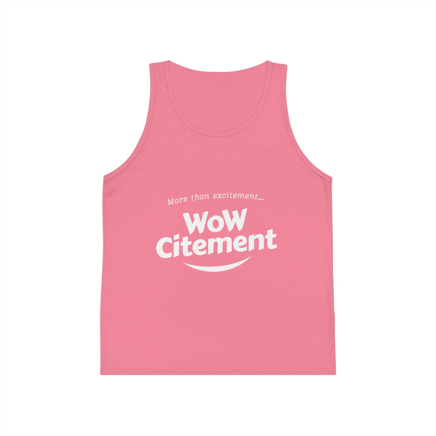Wowcitement Kid's Jersey Tank Top - Fun Summer Tee, Birthday Gift, Playwear, Casual Outfit, Activewear for Kids