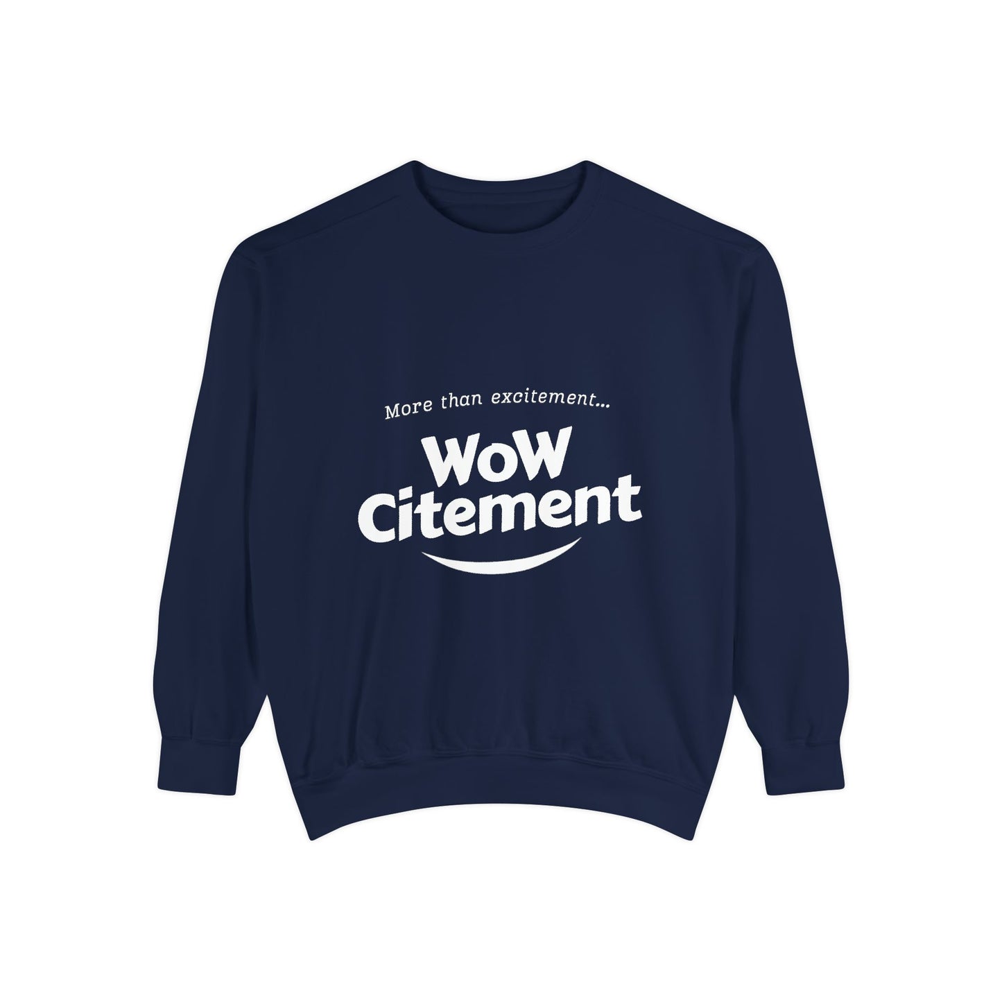 Summer Vibes Wowcitement Unisex Garment-Dyed Sweatshirt- Perfect for Beach Lovers and Summer Celebrations