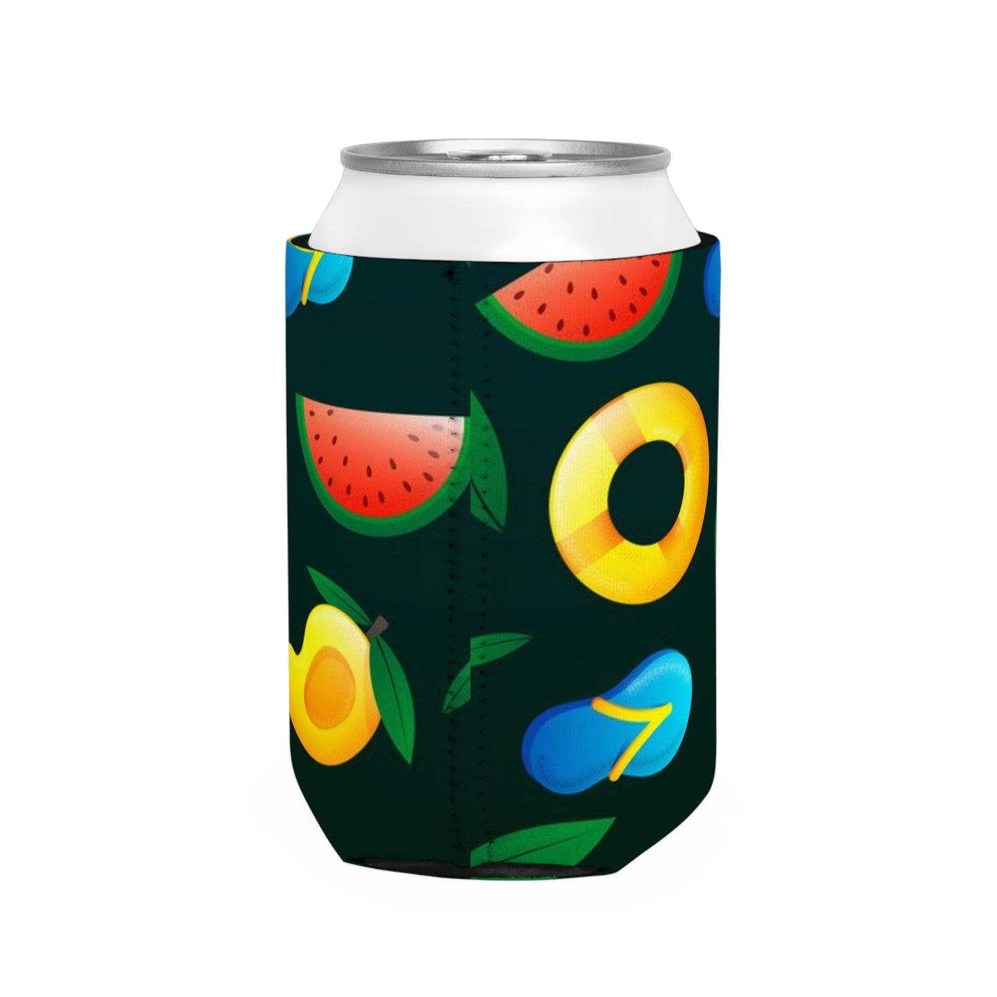 Fruity Can Cooler Sleeve - Fun & Colorful Beverage Insulator for Summer Parties