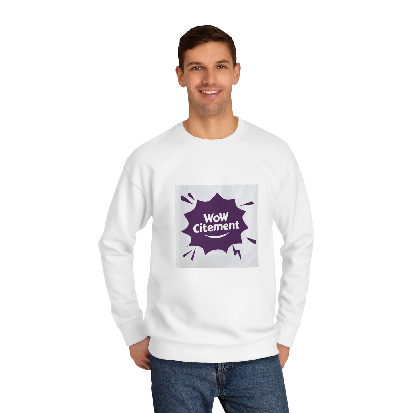 WoWcitement Sweatshirt, Cozy eco-friendly Apparel, Gift for Friends, Perfect for Inspiration, Seasonal Casual Wear