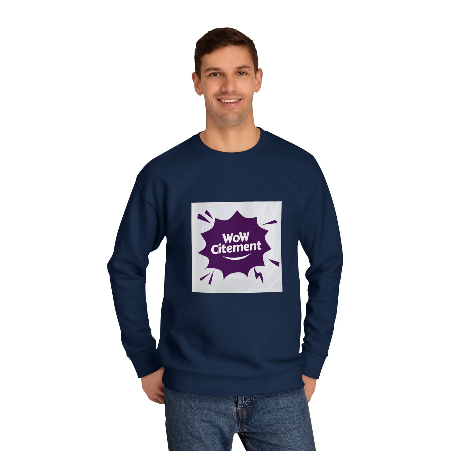 WoWcitement Sweatshirt, Cozy eco-friendly Apparel, Gift for Friends, Perfect for Inspiration, Seasonal Casual Wear