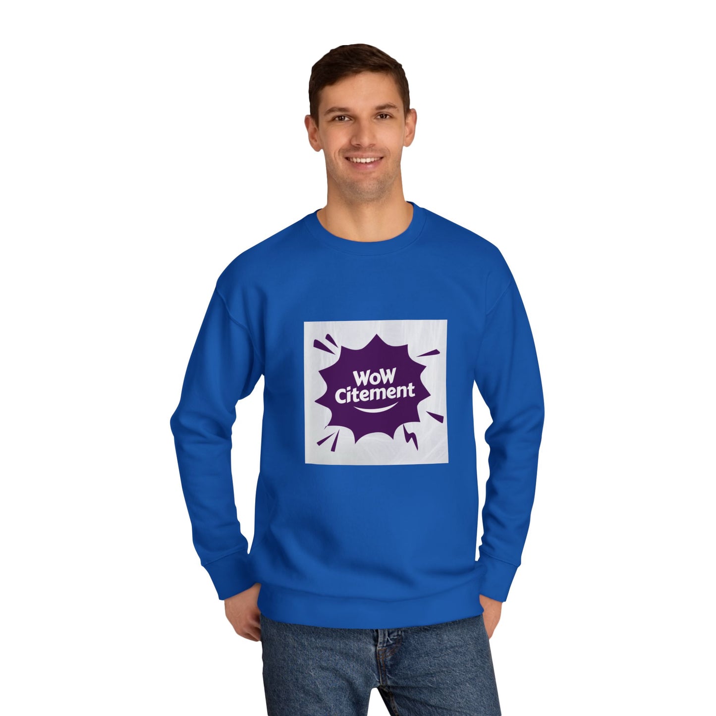 WoWcitement Sweatshirt, Cozy eco-friendly Apparel, Gift for Friends, Perfect for Inspiration, Seasonal Casual Wear