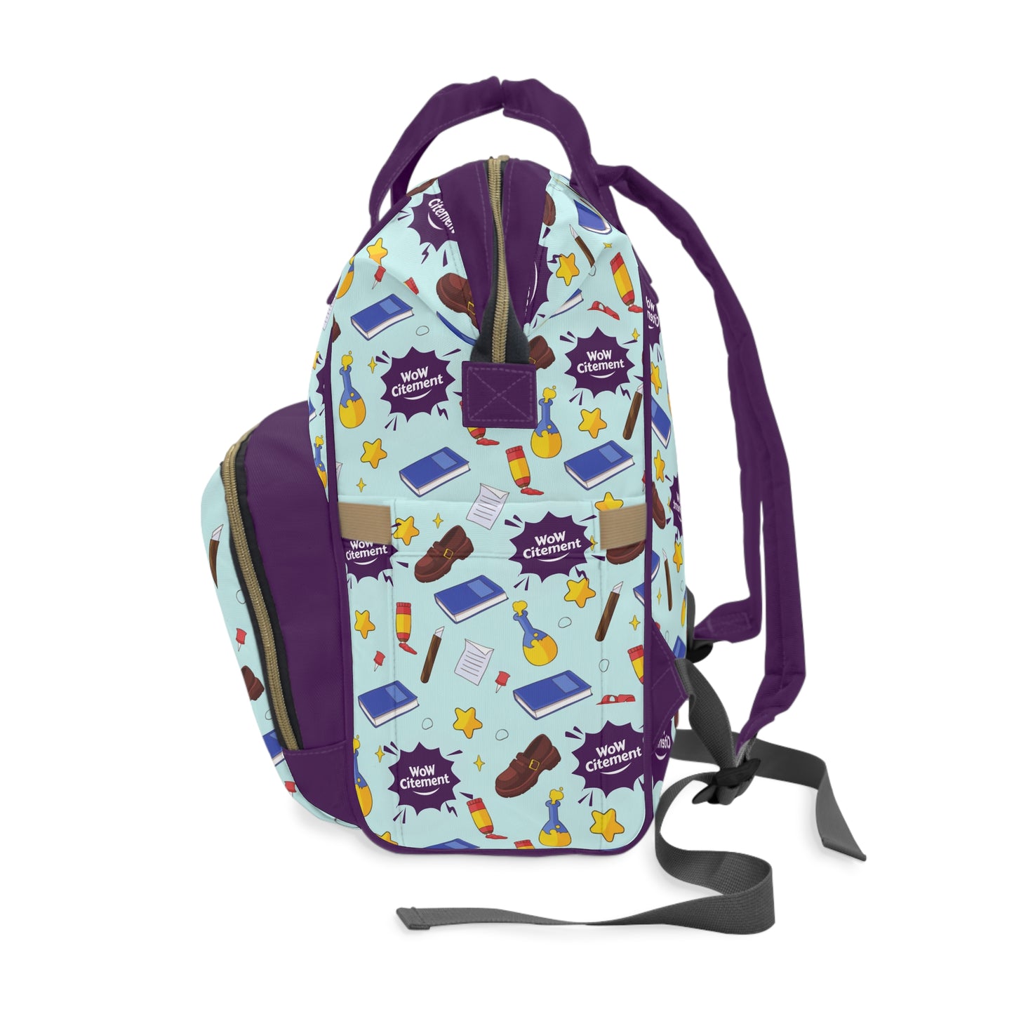 Wowcitement Fun & Functional Diaper Backpack - Ideal for Moms, Gifts for Baby Showers, Everyday Use, Travel, Stylish Baby Gear