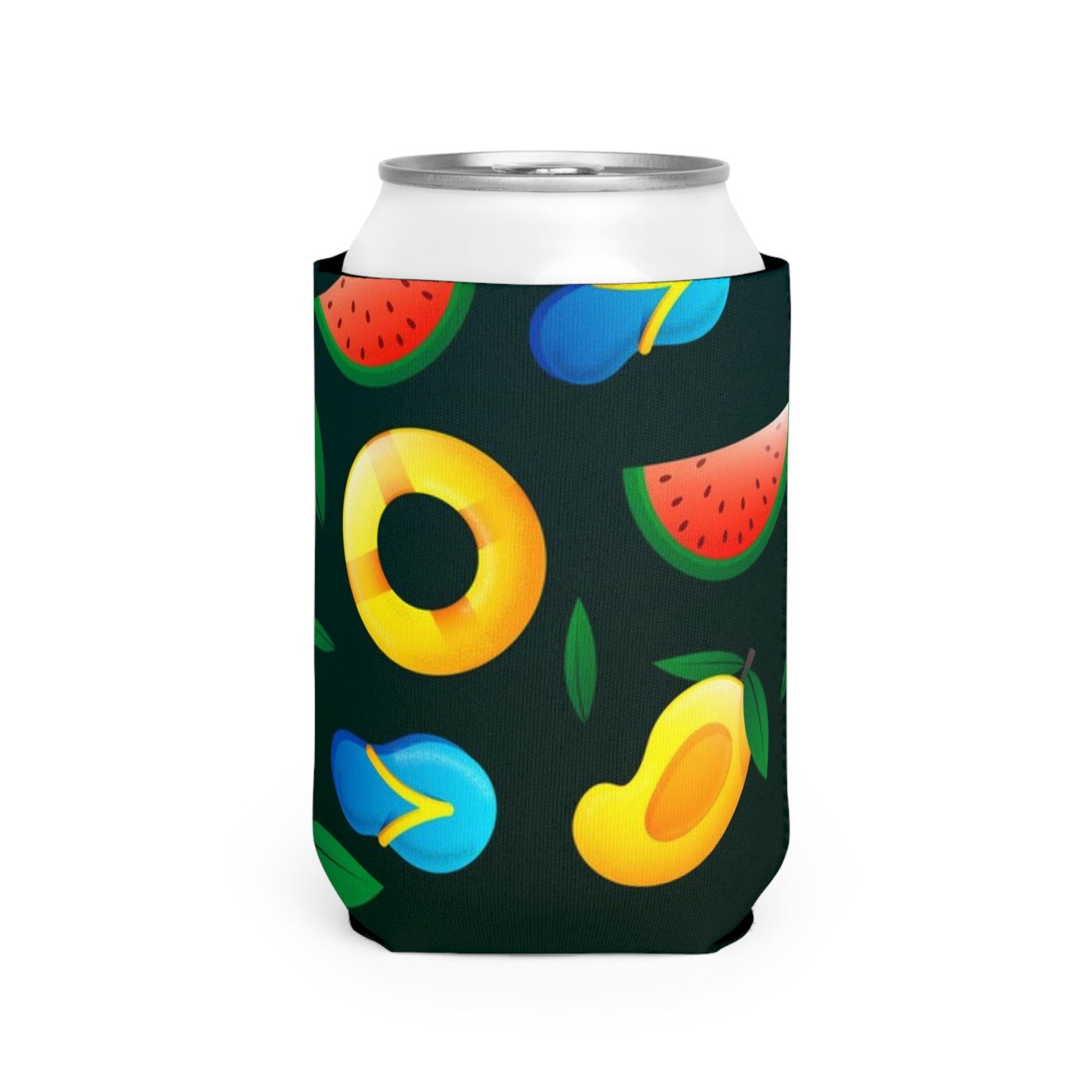 Fruity Can Cooler Sleeve - Fun & Colorful Beverage Insulator for Summer Parties