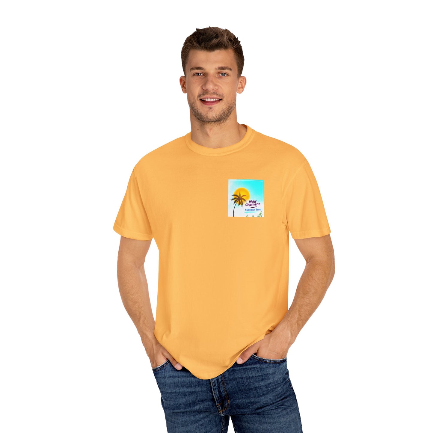WOWcitement Summer Vibes T-Shirt, Relaxed Fit Tee, Beachwear, Vacation Shirt, Festival Apparel, Gift for Beach Lovers