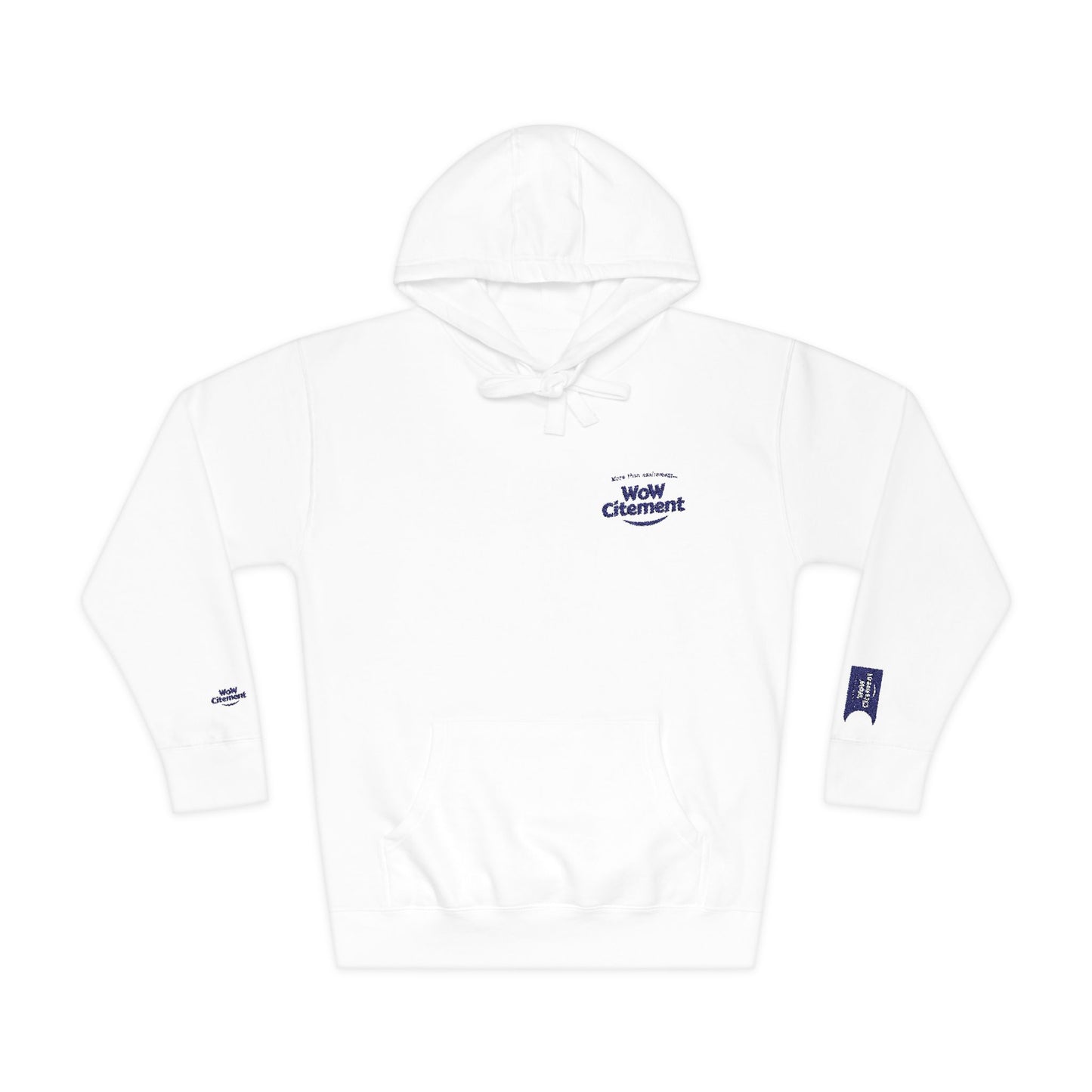 Cozy WoWcitement Unisex Fleece Hoodie, Casual Pullover, Perfect Gift for Him/Her, Soft Sweatshirt for Relaxation, Everyday Comfort Wear.