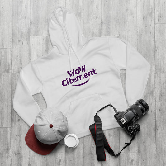 Funny Unisex Pullover Hoodie with 'Wow Ciment' Design - Perfect for Casual Wear & Gift