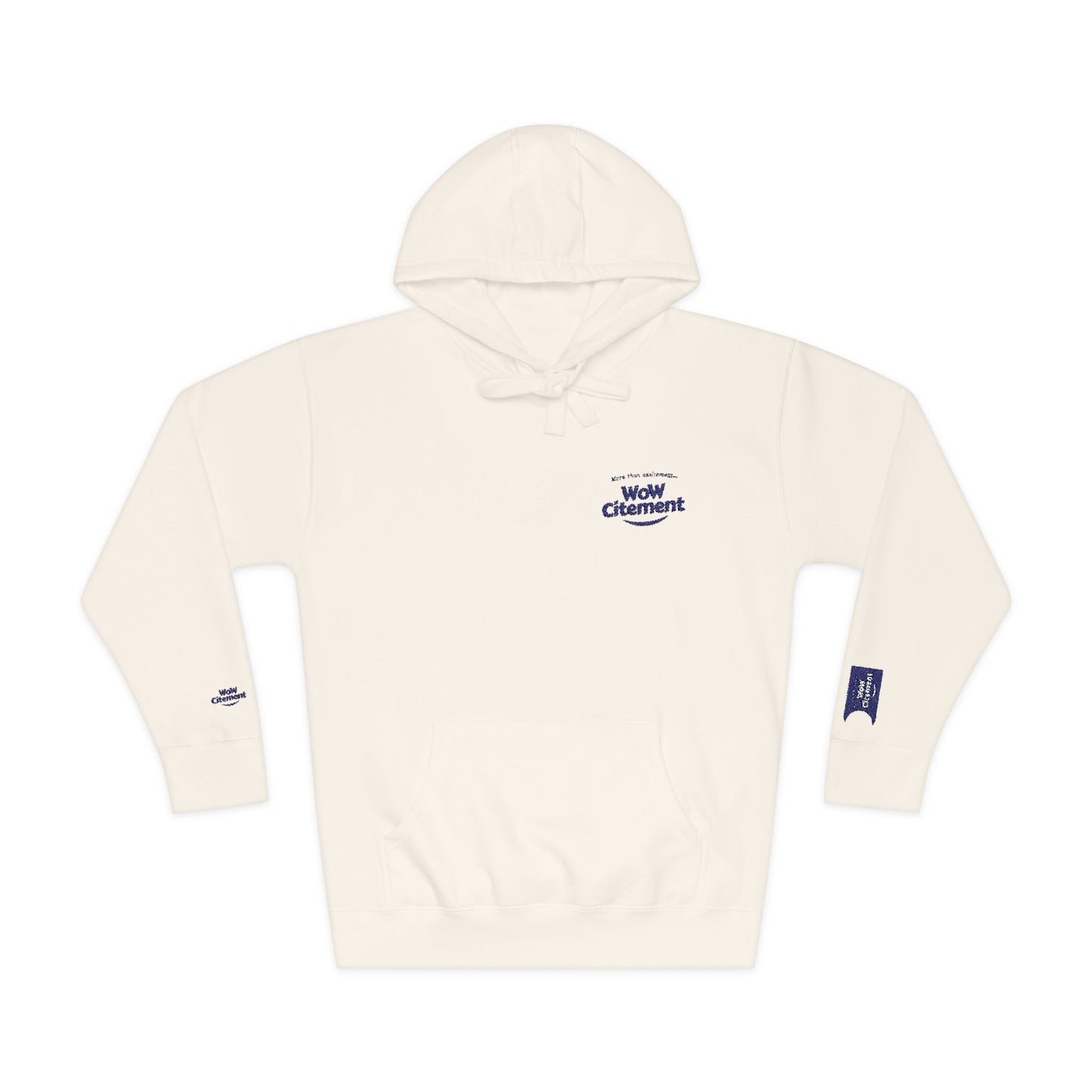 Cozy WoWcitement Unisex Fleece Hoodie, Casual Pullover, Perfect Gift for Him/Her, Soft Sweatshirt for Relaxation, Everyday Comfort Wear.