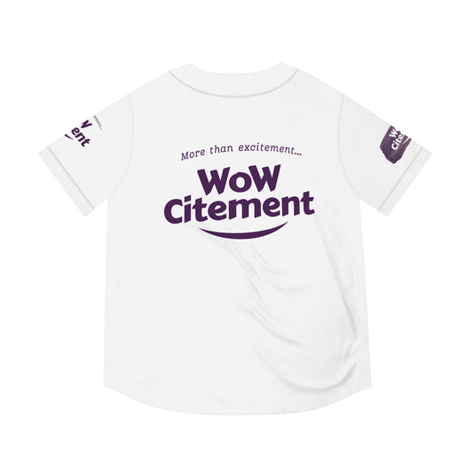 WoWcitement Men's Baseball Jersey - Fun Sportswear, Casual Team Apparel, Gift for Baseball Lovers, Perfect for Game Days, Stylish Sports Fan Gear