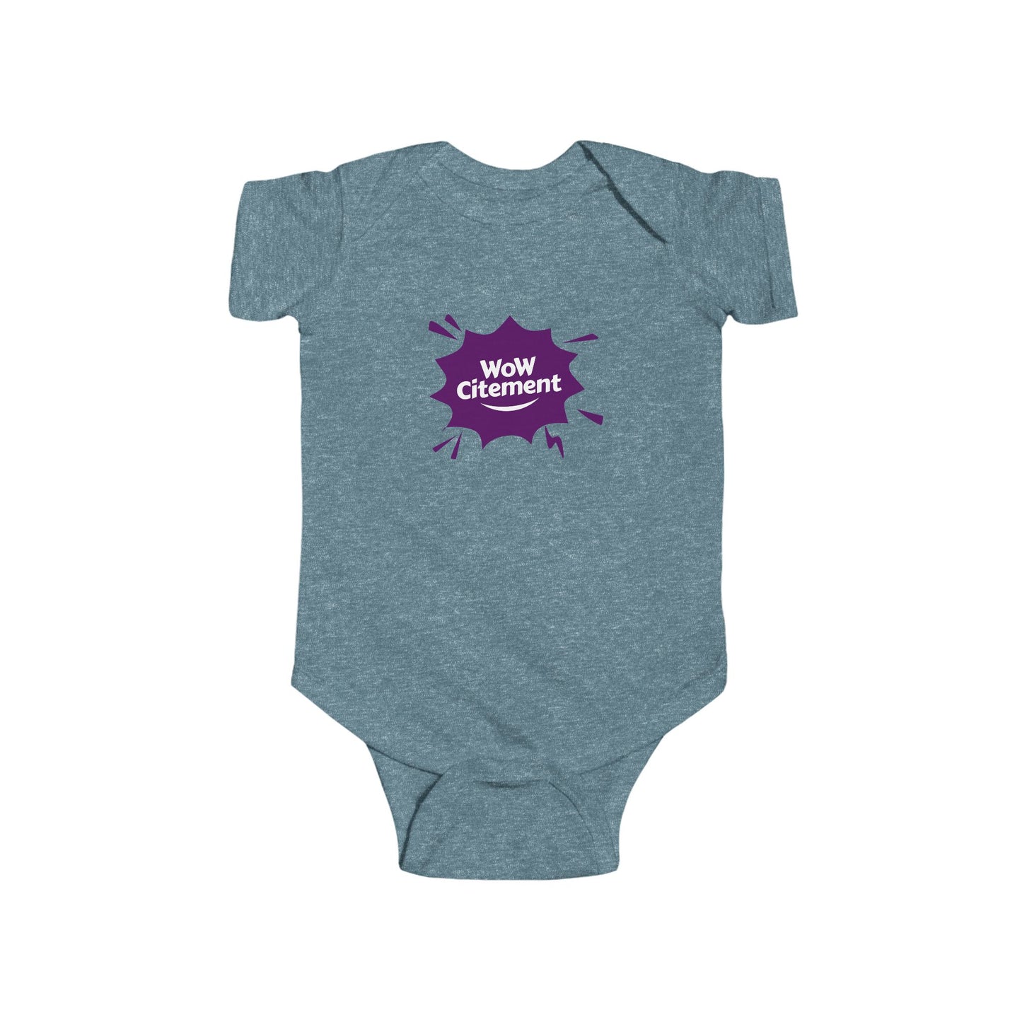 Infant Bodysuit with WoW Citement Design, Baby Gift, Cute Baby Clothes, Newborn Outfit, Fun Baby Shower Gift