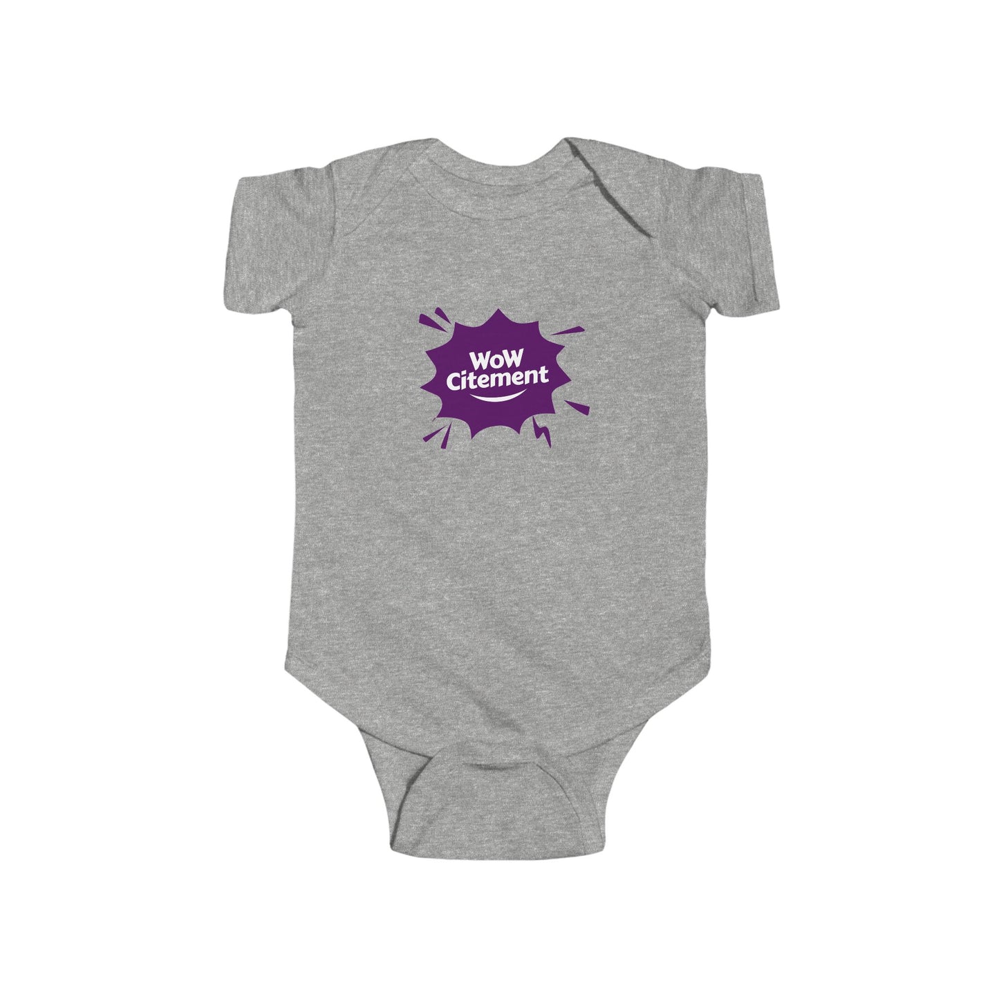 Infant Bodysuit with WoW Citement Design, Baby Gift, Cute Baby Clothes, Newborn Outfit, Fun Baby Shower Gift
