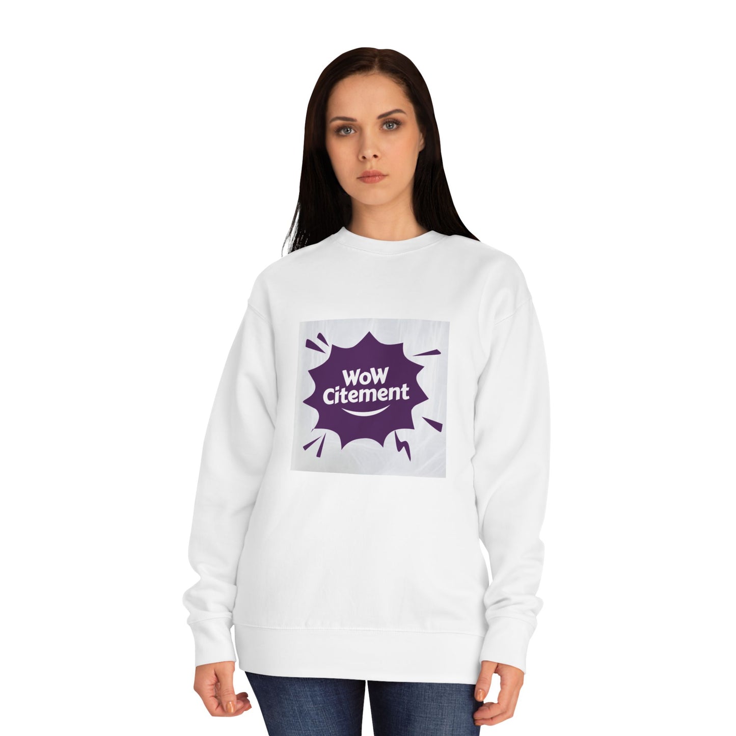 WoWcitement Sweatshirt, Cozy eco-friendly Apparel, Gift for Friends, Perfect for Inspiration, Seasonal Casual Wear