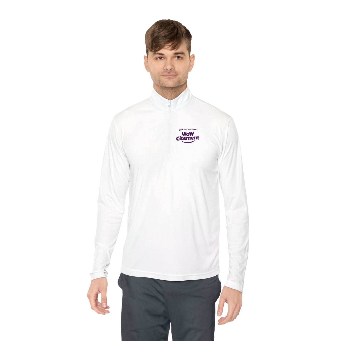 Cozy Unisex Quarter-Zip Pullover with Wowcitement Design