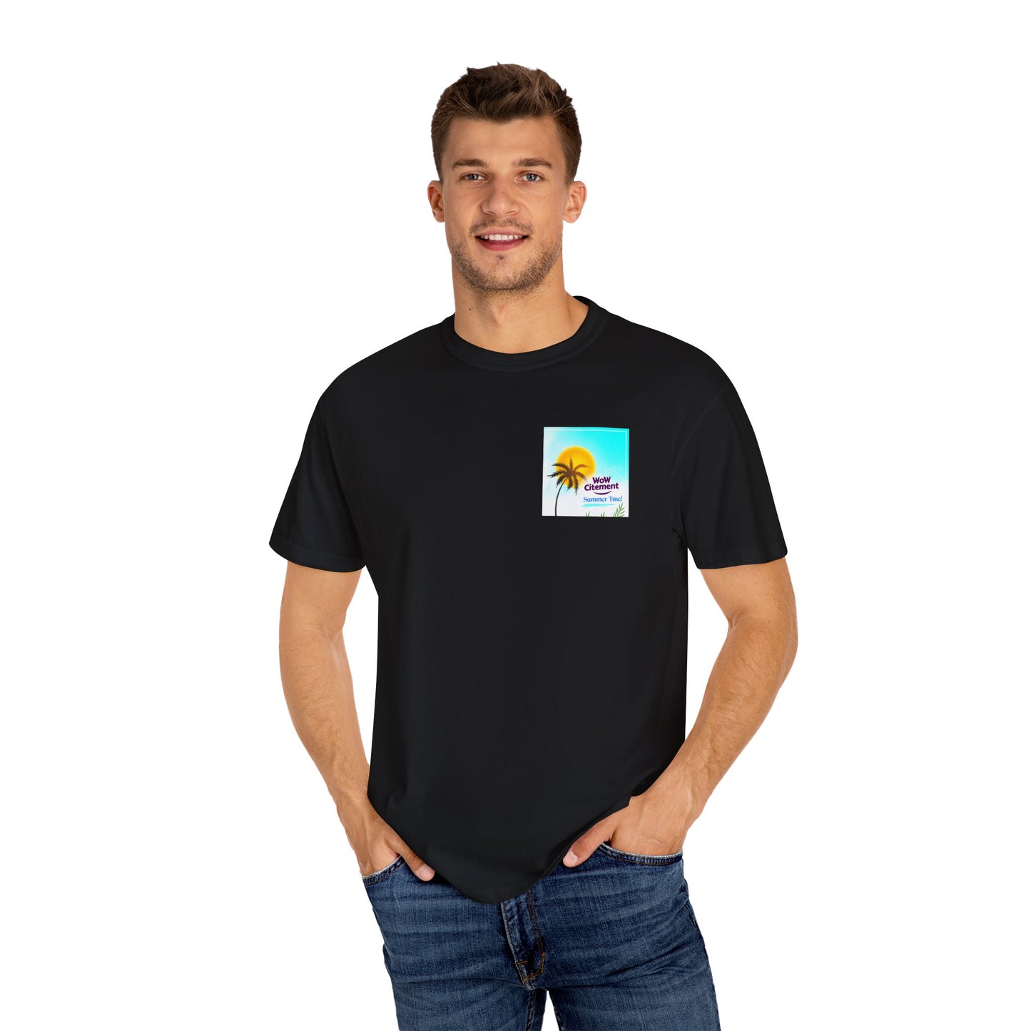 WOWcitement Summer Vibes T-Shirt, Relaxed Fit Tee, Beachwear, Vacation Shirt, Festival Apparel, Gift for Beach Lovers