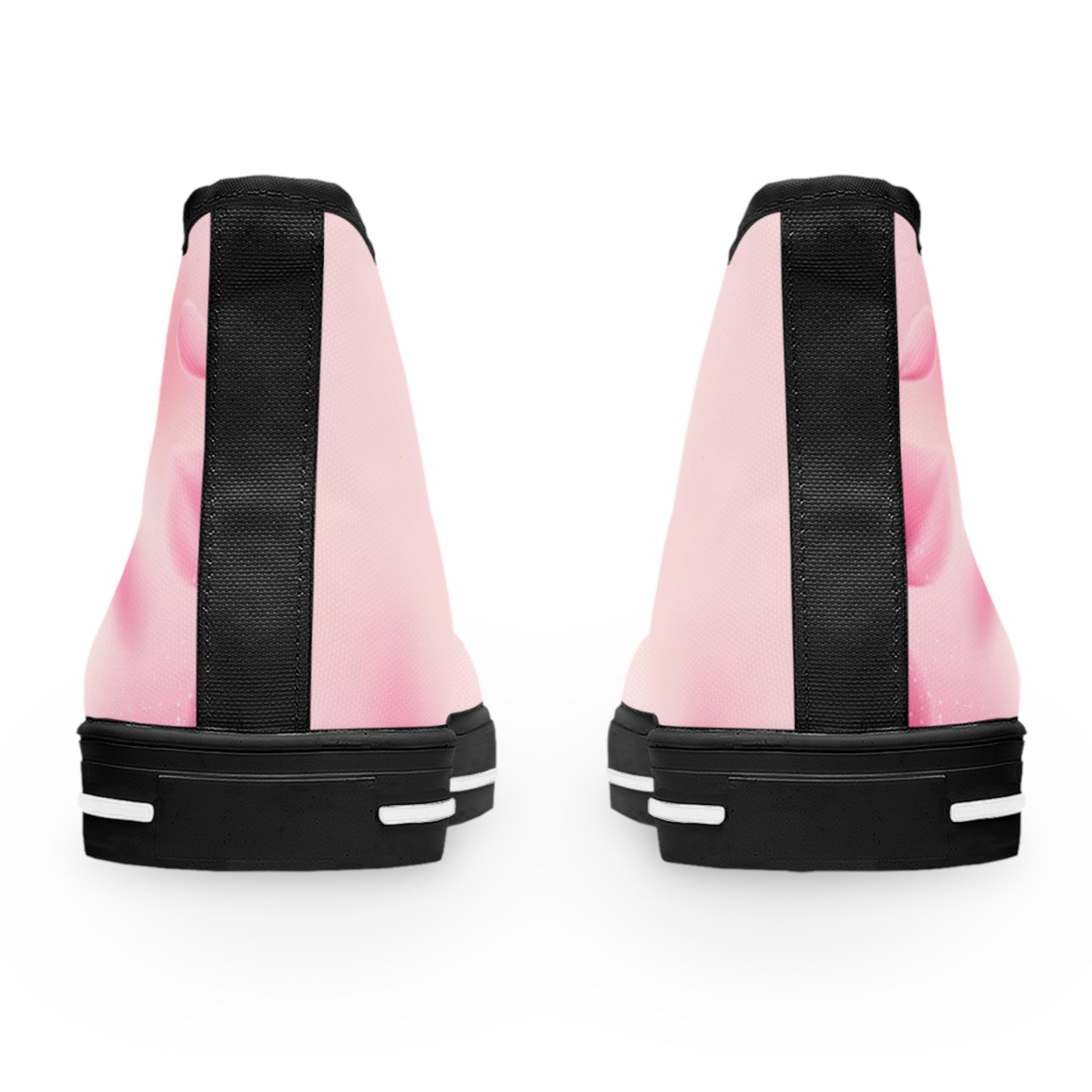 Stylish Women's High Top Sneakers with Wowcitement design , Trendy Casual Footwear, Unique Sneakers for Women, Pink High Tops, Gift for Her, Fashionable Sneakers