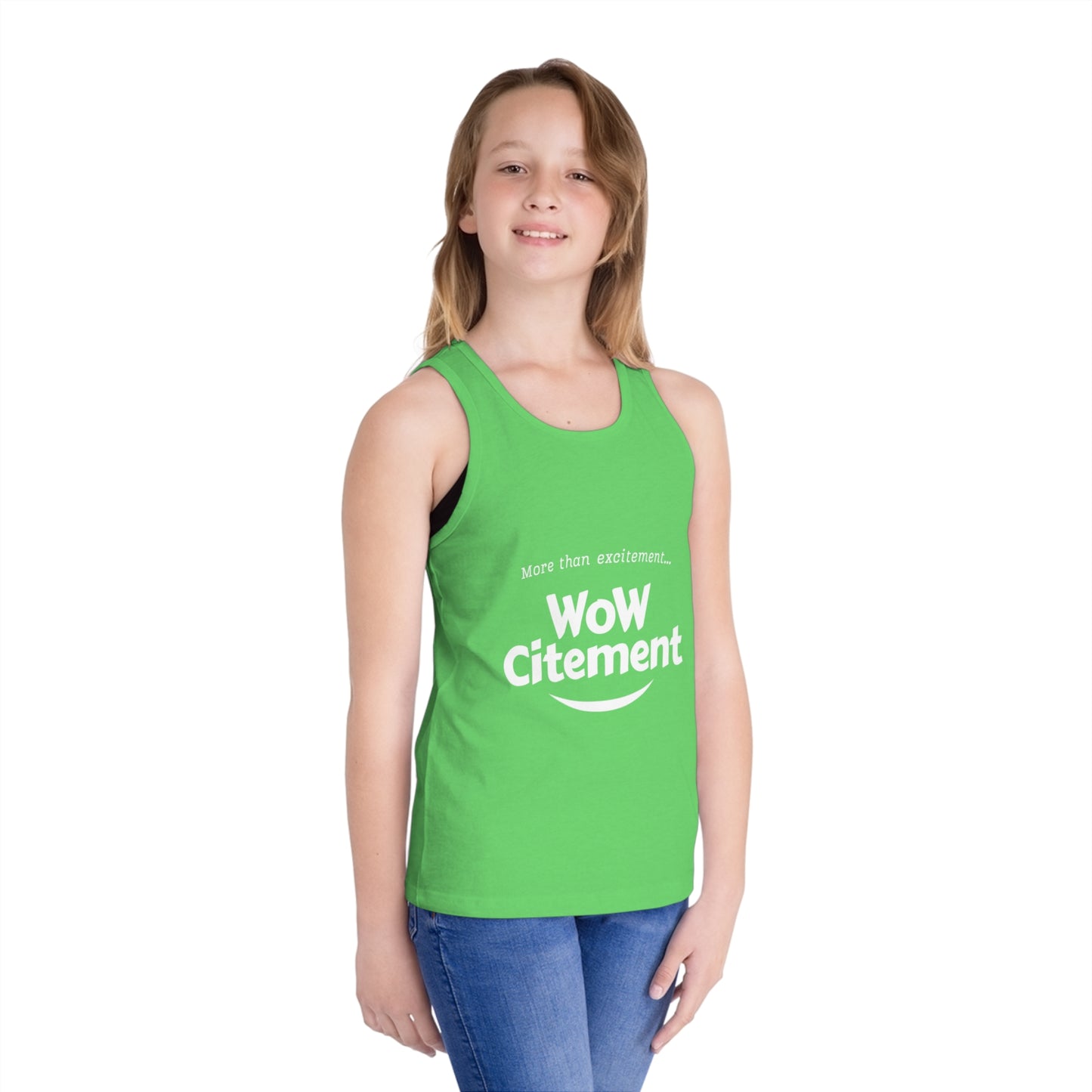 Wowcitement Kid's Jersey Tank Top - Fun Summer Tee, Birthday Gift, Playwear, Casual Outfit, Activewear for Kids