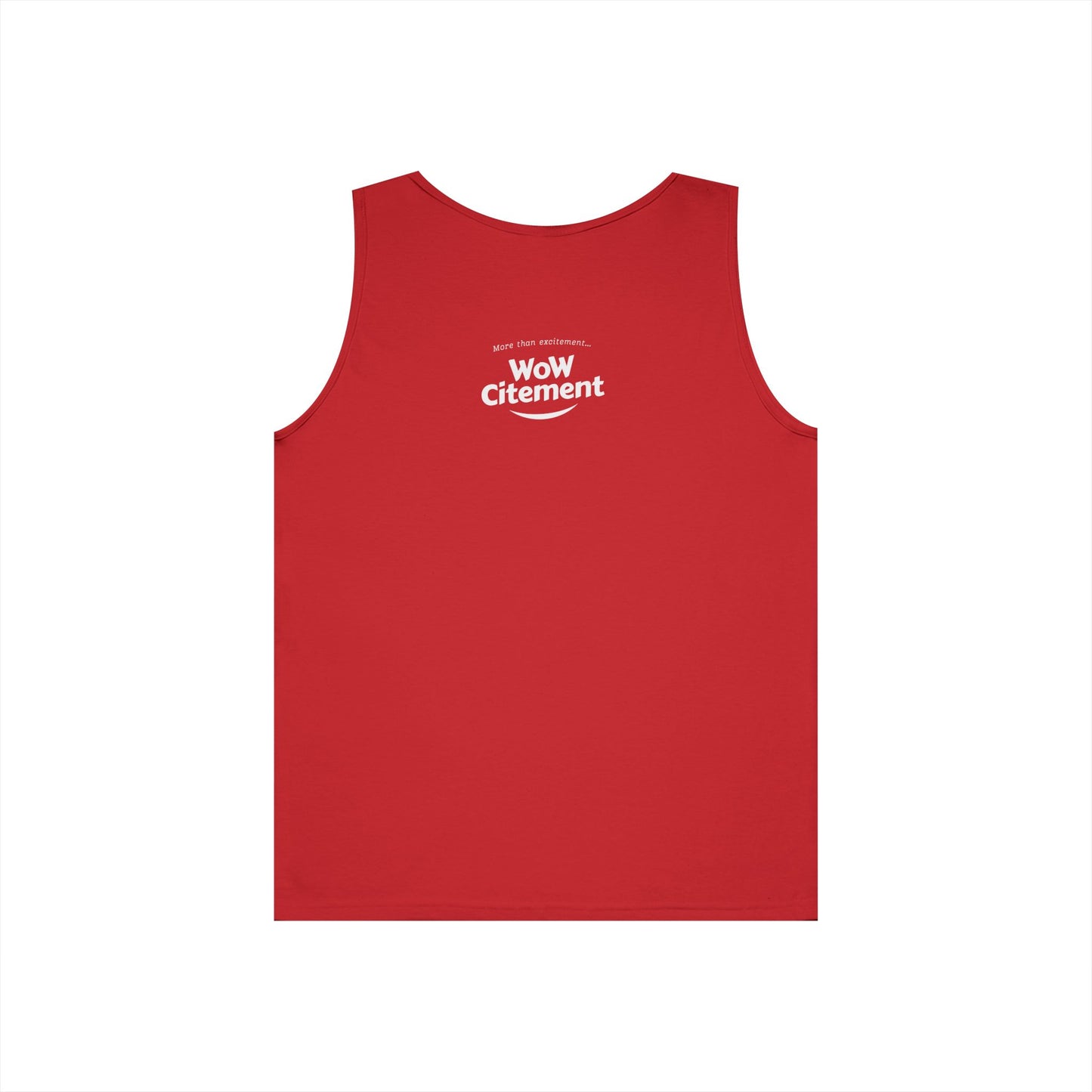 WoWcitement Unisex Cotton Tank Top - Fun Summer Wear, Gift for Friends, Motivational Apparel, Casual Day Out, Beach Wear, Workout Top