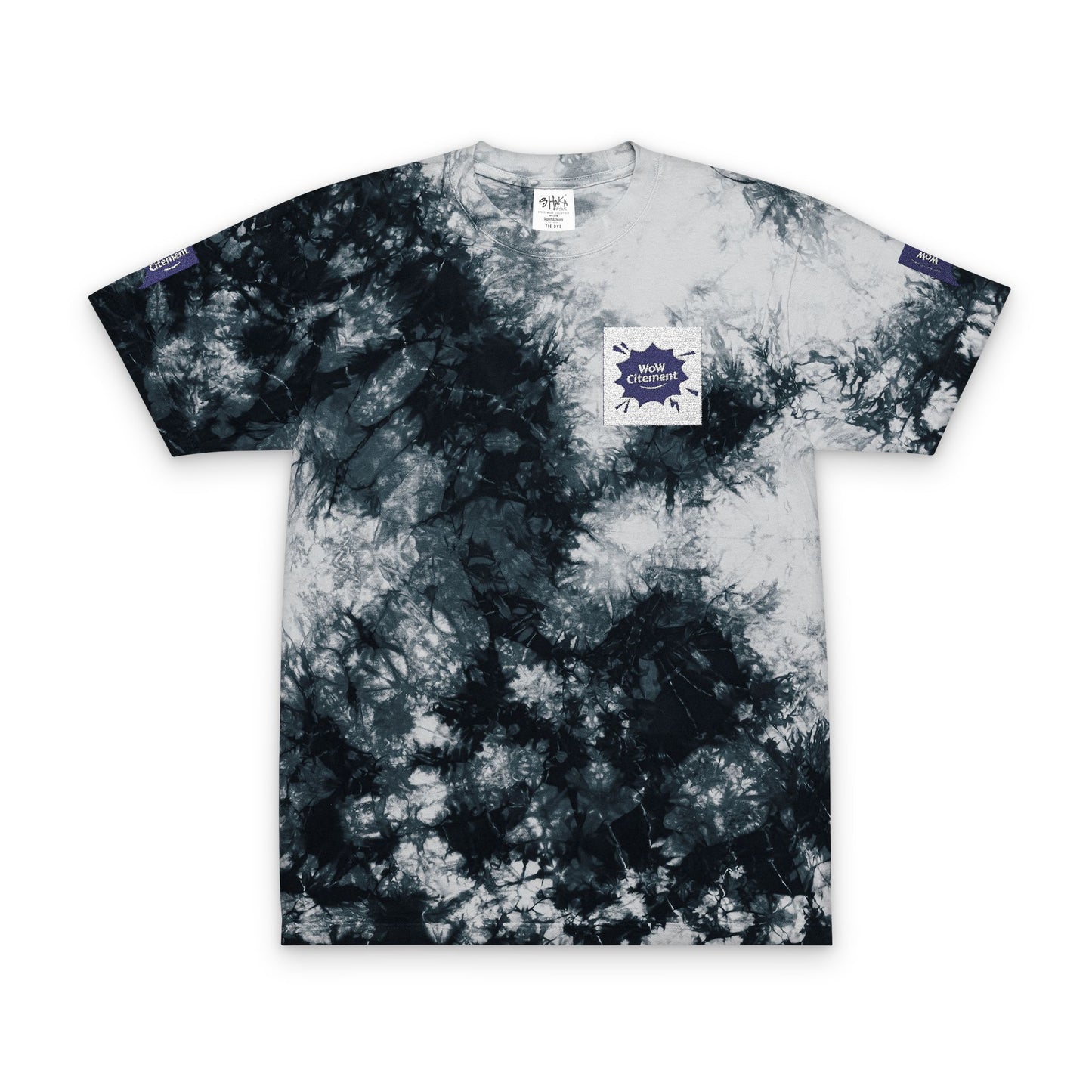 Oversized Tie-Dye T-Shirt (Embroidery) with Wowcitement