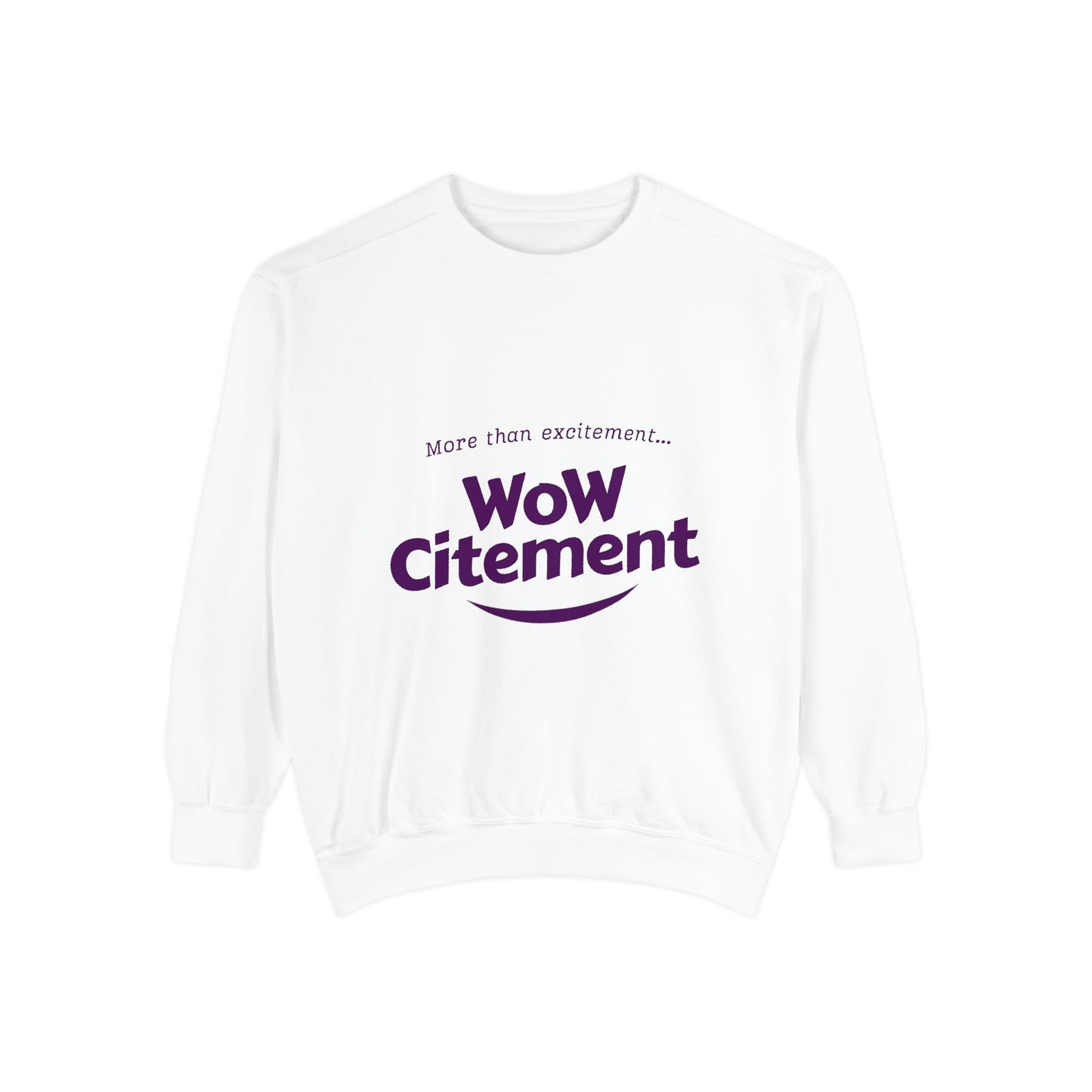 Summer Vibes Wowcitement Unisex Garment-Dyed Sweatshirt- Perfect for Beach Lovers and Summer Celebrations