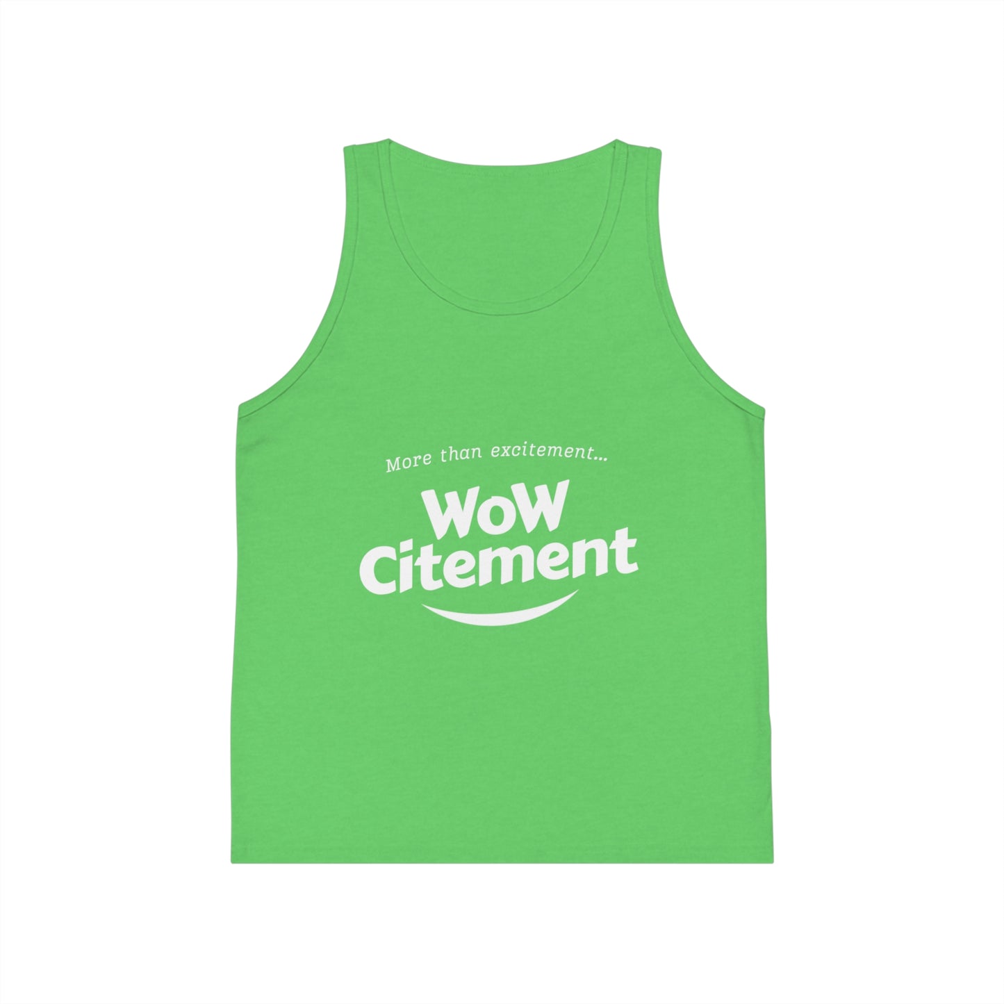 Wowcitement Kid's Jersey Tank Top - Fun Summer Tee, Birthday Gift, Playwear, Casual Outfit, Activewear for Kids