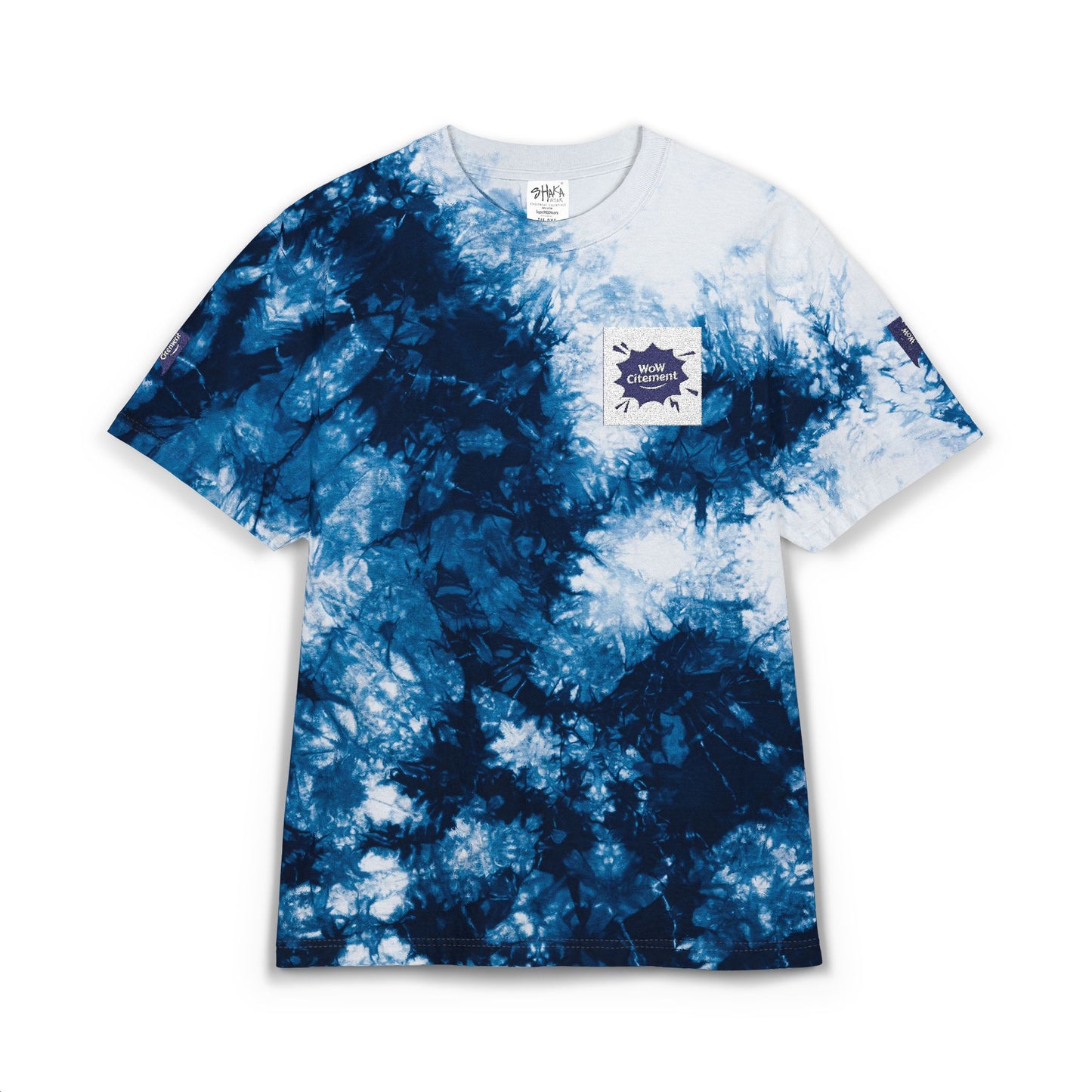 Oversized Tie-Dye T-Shirt (Embroidery) with Wowcitement