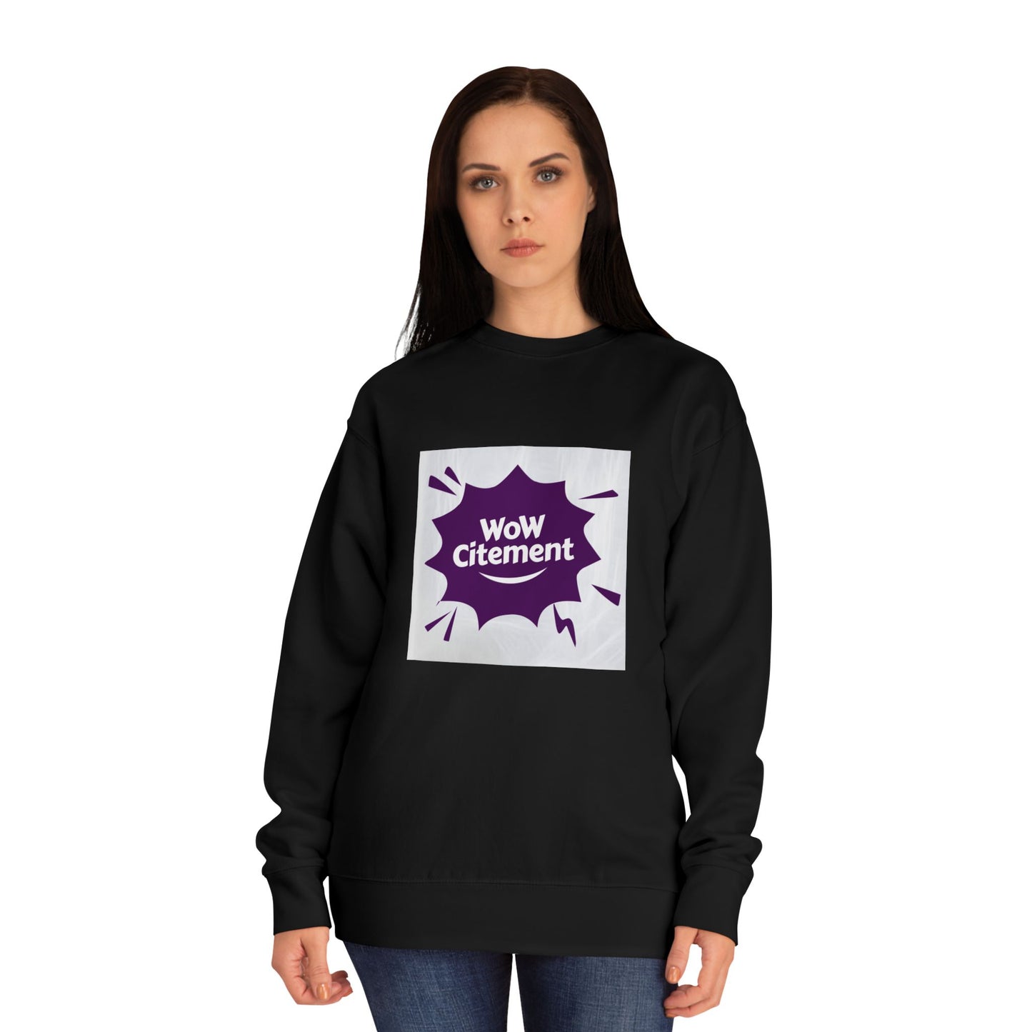 WoWcitement Sweatshirt, Cozy eco-friendly Apparel, Gift for Friends, Perfect for Inspiration, Seasonal Casual Wear