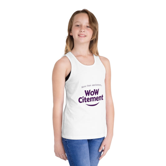 Wowcitement Kid's Jersey Tank Top - Fun Summer Tee, Birthday Gift, Playwear, Casual Outfit, Activewear for Kids