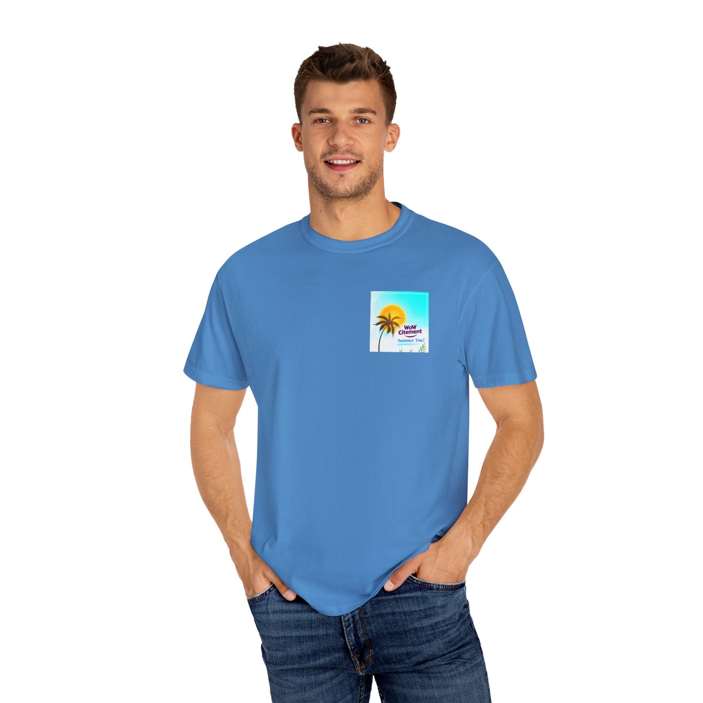 WOWcitement Summer Vibes T-Shirt, Relaxed Fit Tee, Beachwear, Vacation Shirt, Festival Apparel, Gift for Beach Lovers