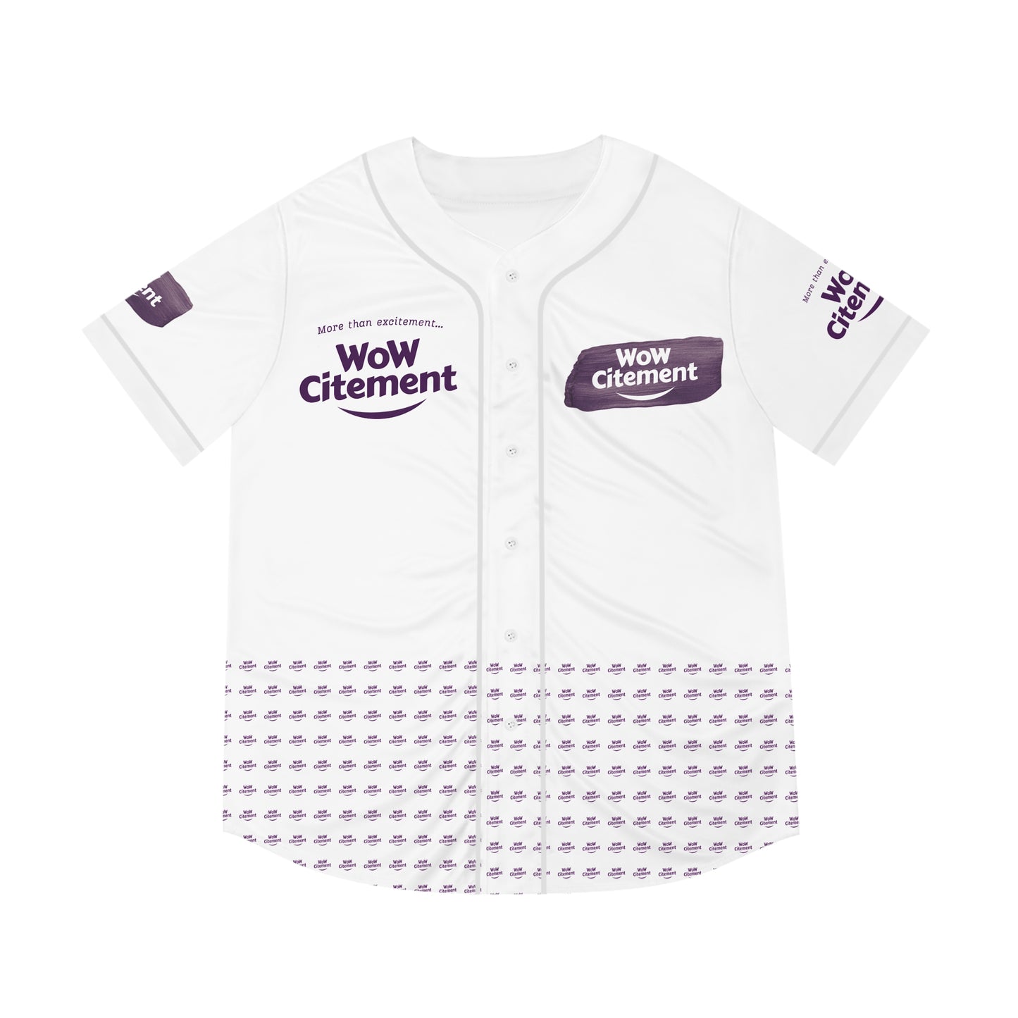 WoWcitement Men's Baseball Jersey - Fun Sportswear, Casual Team Apparel, Gift for Baseball Lovers, Perfect for Game Days, Stylish Sports Fan Gear
