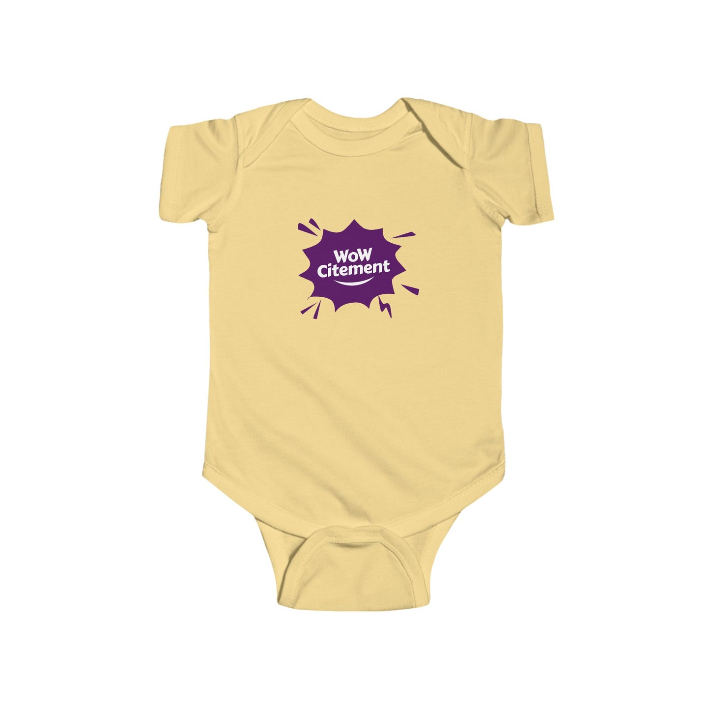 Infant Bodysuit with WoW Citement Design, Baby Gift, Cute Baby Clothes, Newborn Outfit, Fun Baby Shower Gift