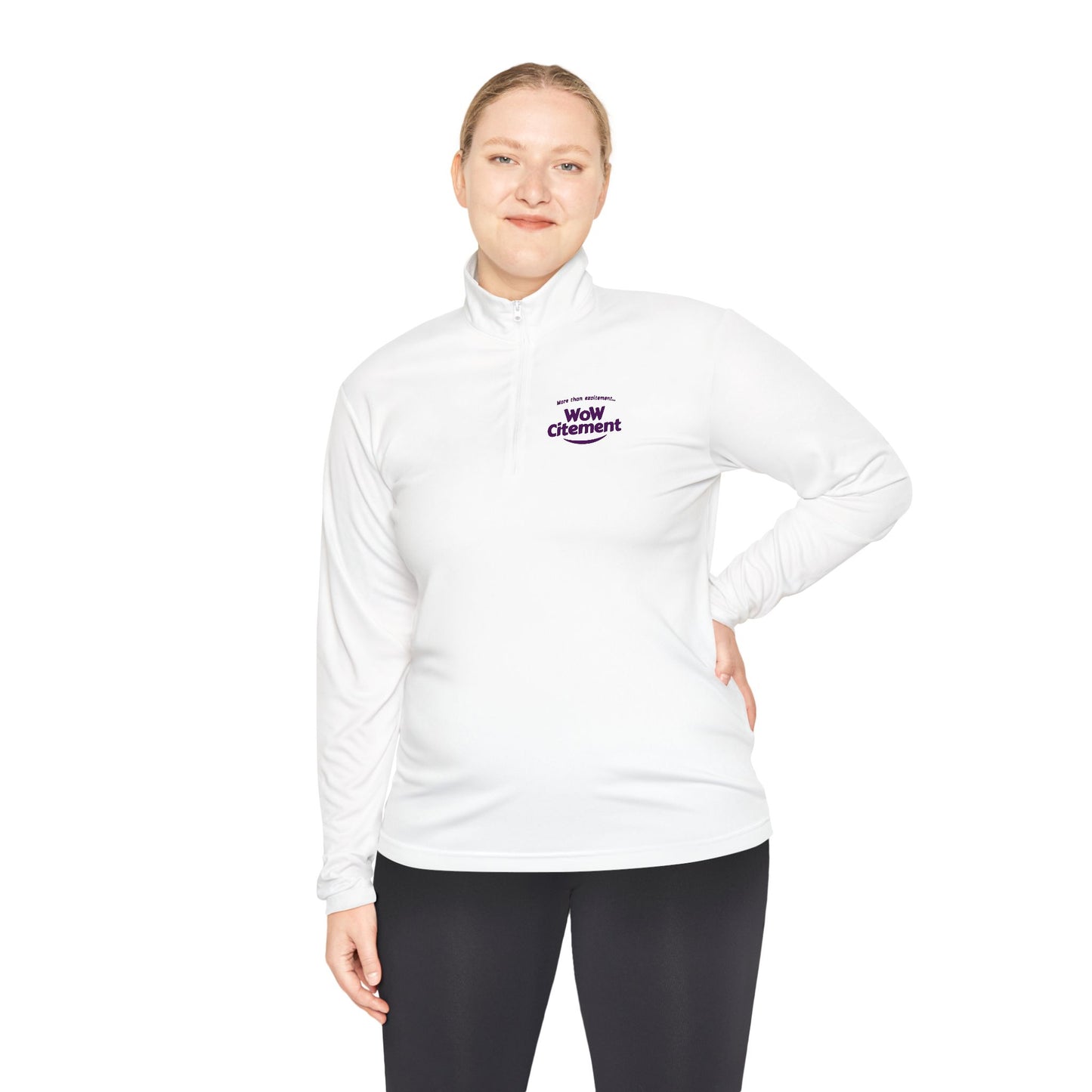 Cozy Unisex Quarter-Zip Pullover with Wowcitement Design