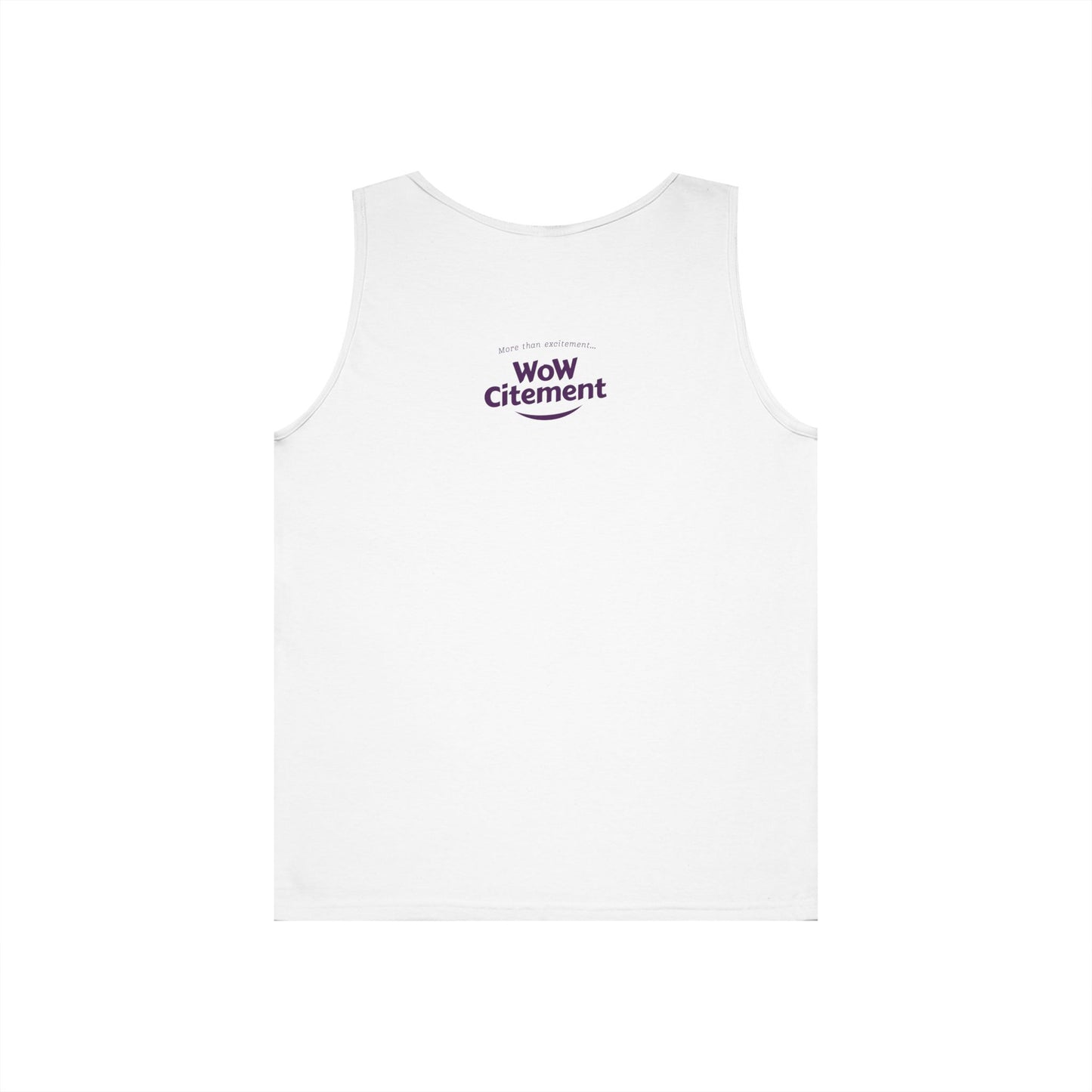 WoWcitement Unisex Cotton Tank Top - Fun Summer Wear, Gift for Friends, Motivational Apparel, Casual Day Out, Beach Wear, Workout Top