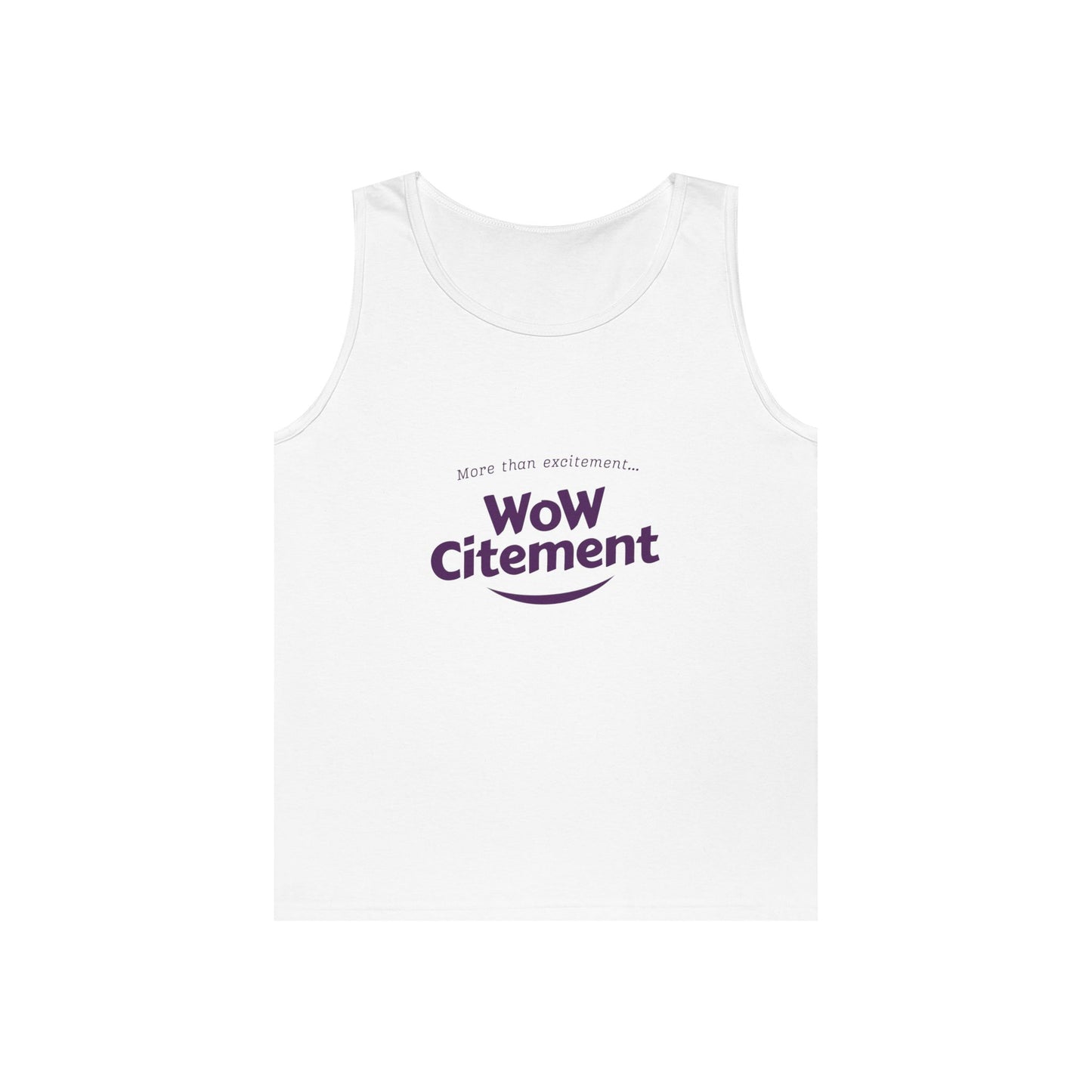 WoWcitement Unisex Cotton Tank Top - Fun Summer Wear, Gift for Friends, Motivational Apparel, Casual Day Out, Beach Wear, Workout Top