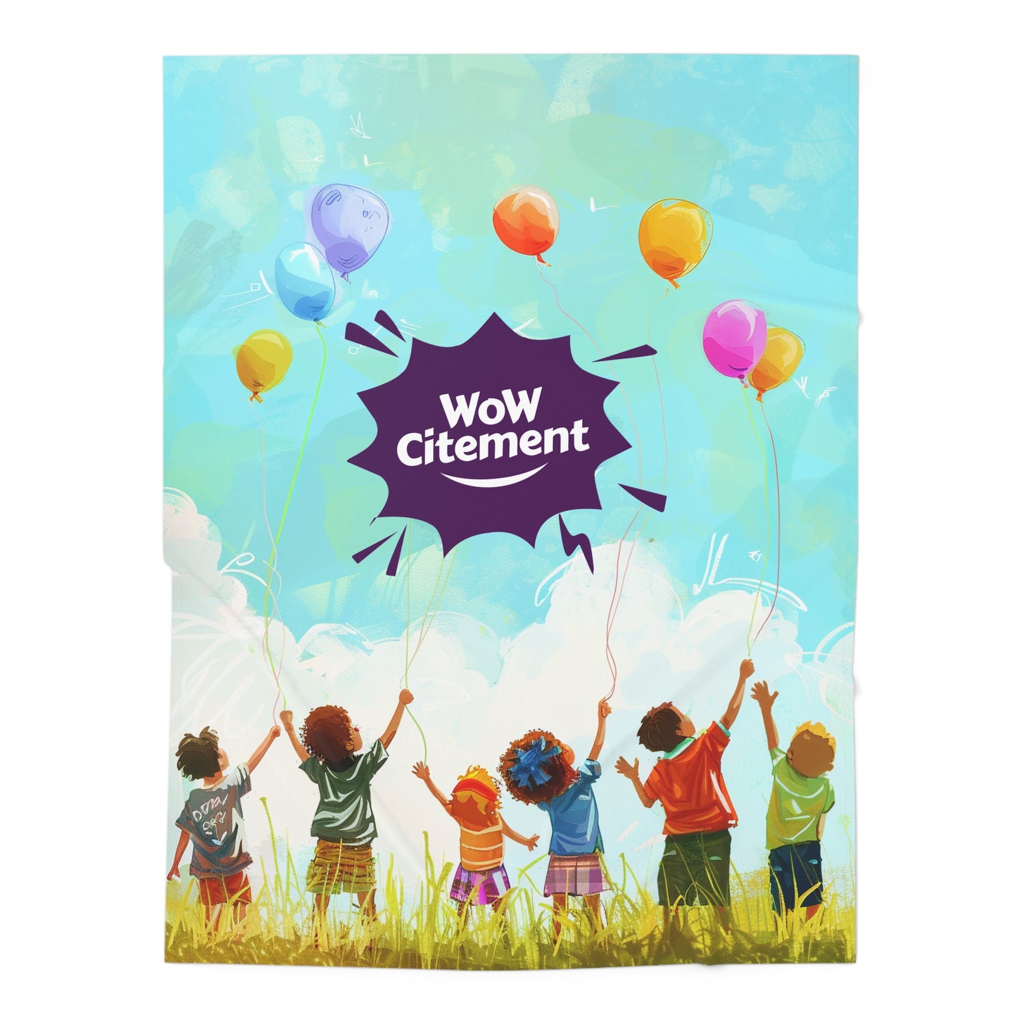 Wowcitement Vibrant Baby Swaddle Blanket - Perfect for Newborns, Baby Shower Gift, Nursery Décor, Playtime Comfort, Infants' Blanket