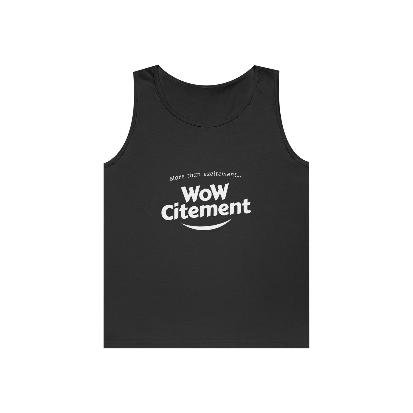 WoWcitement Unisex Cotton Tank Top - Fun Summer Wear, Gift for Friends, Motivational Apparel, Casual Day Out, Beach Wear, Workout Top