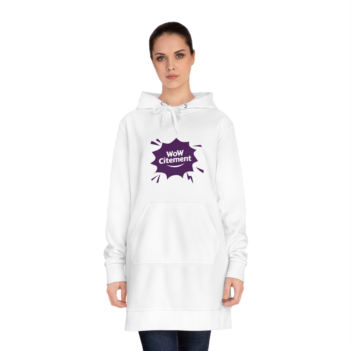 Wowcitement Trendy Women's Hoodie Dress, Casual Streetwear, Gift for Her, Cozy Loungewear, Unique Fashion Statement, Perfect for Fall/Winter