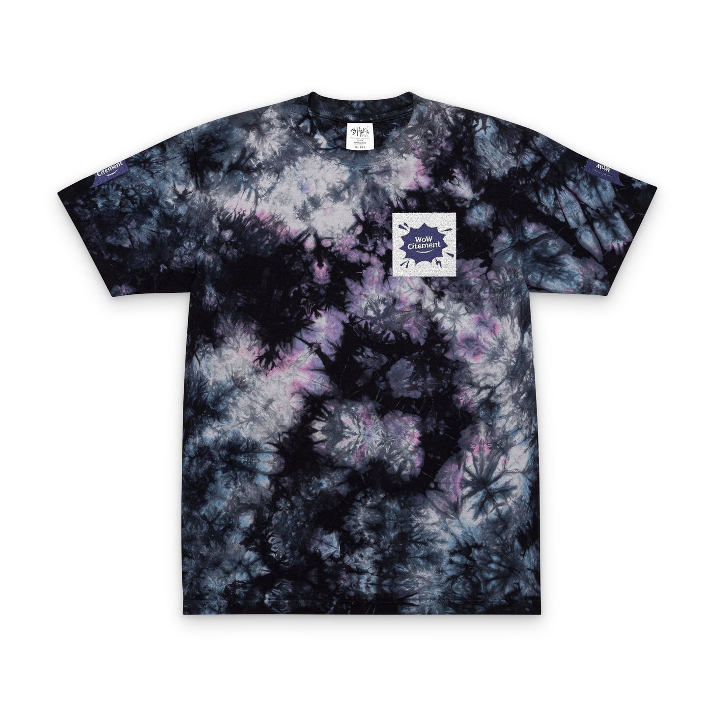 Oversized Tie-Dye T-Shirt (Embroidery) with Wowcitement