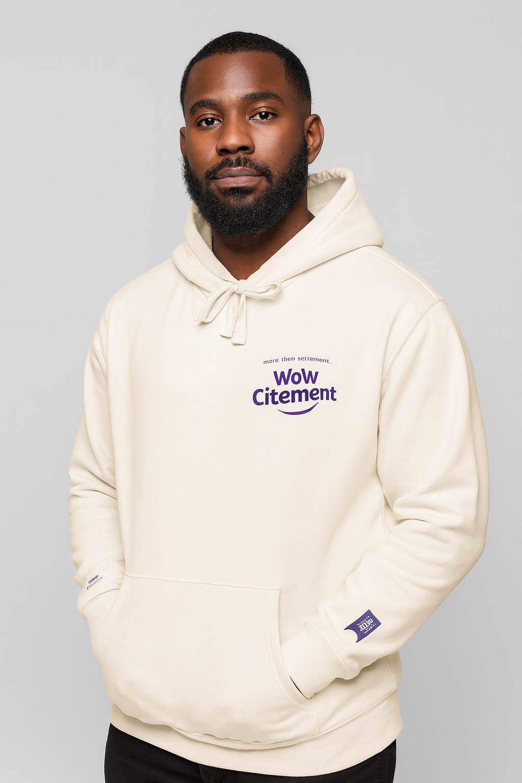 Cozy WoWcitement Unisex Fleece Hoodie, Casual Pullover, Perfect Gift for Him/Her, Soft Sweatshirt for Relaxation, Everyday Comfort Wear.