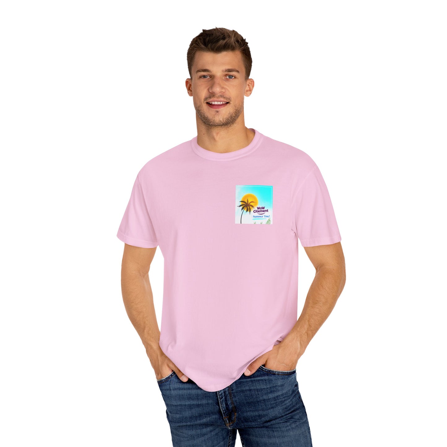 WOWcitement Summer Vibes T-Shirt, Relaxed Fit Tee, Beachwear, Vacation Shirt, Festival Apparel, Gift for Beach Lovers
