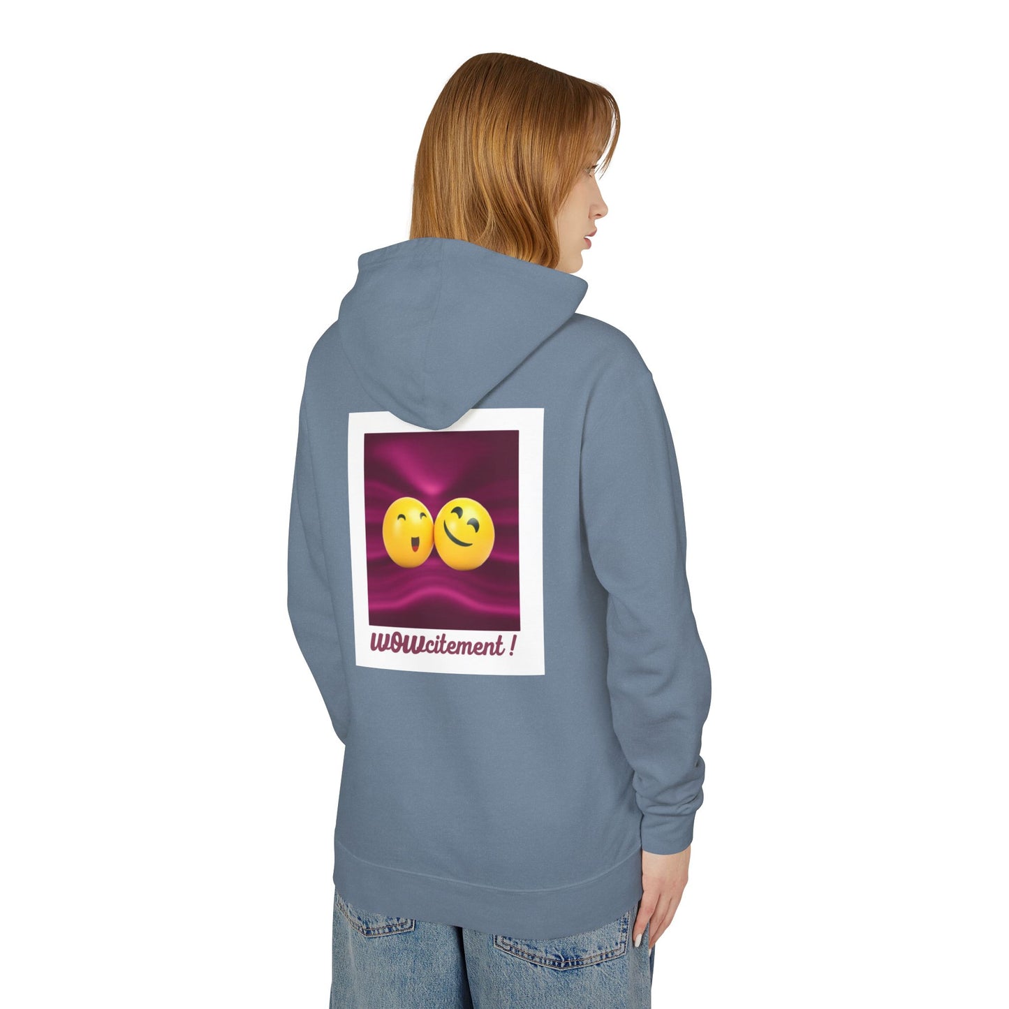 Wowcitement Unisex Lightweight Hooded Sweatshirt