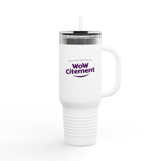 Wowcitement Insulated Travel Mug - Perfect for Coffee Lovers, On-the-Go Hydration, Gift for Travelers, BPA-Free, 40oz