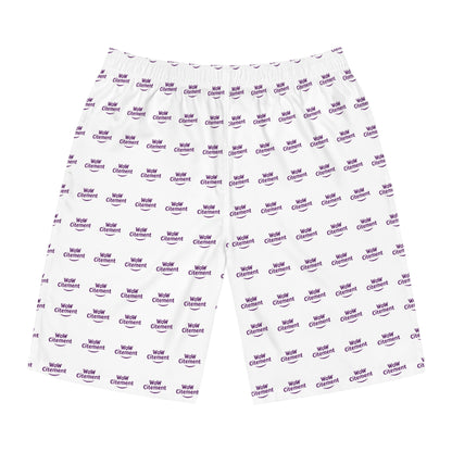 WoWcitement Men's Stylish Board Shorts Color White, Summer Swimwear, Beachwear, Casual Shorts for Men, Vacation Essentials