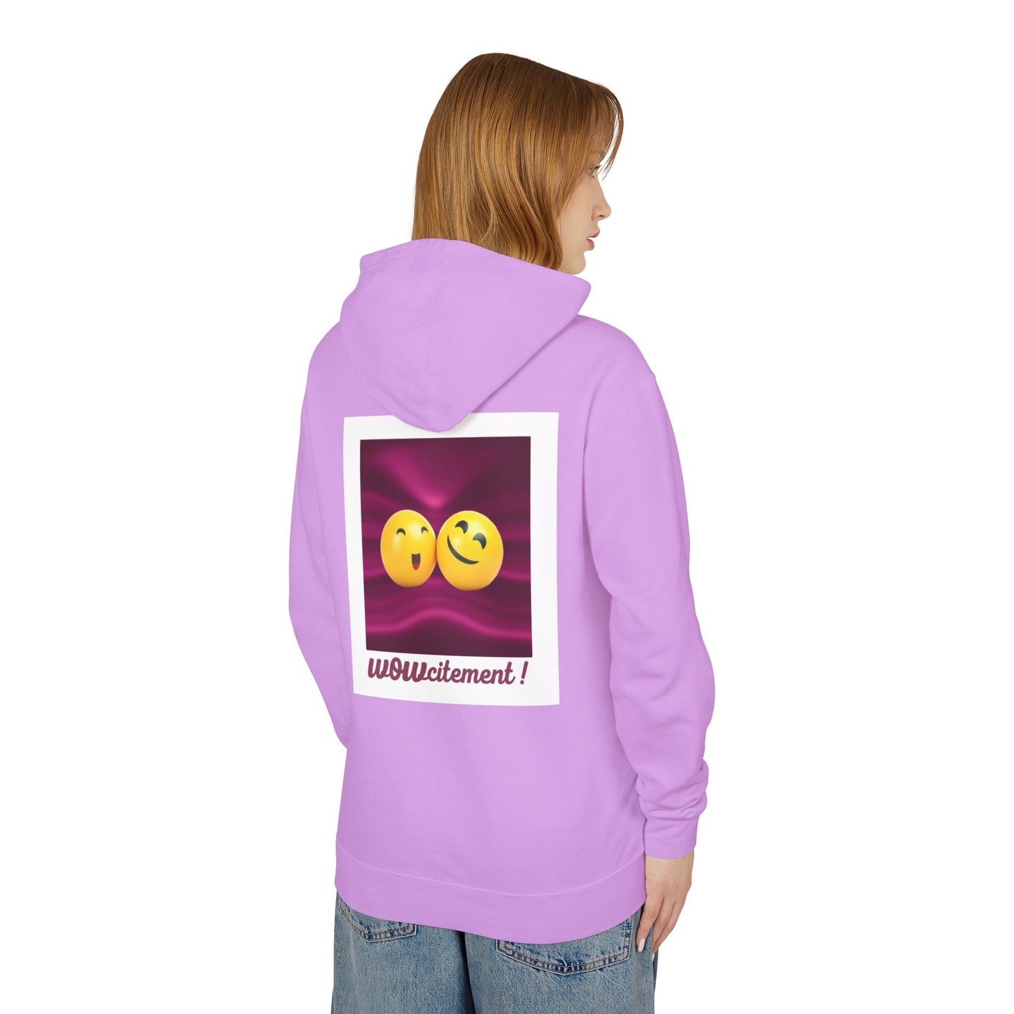 Wowcitement Unisex Lightweight Hooded Sweatshirt