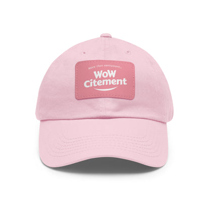 WoWcitement Stylish Dad Hat with Leather Patch - Perfect Gift for Dads, Casual Wear, Outdoor Activities, Festivals, and Everyday Style