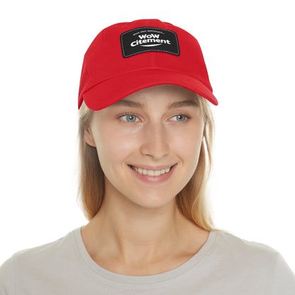 WoWcitement Stylish Dad Hat with Leather Patch - Perfect Gift for Dads, Casual Wear, Outdoor Activities, Festivals, and Everyday Style