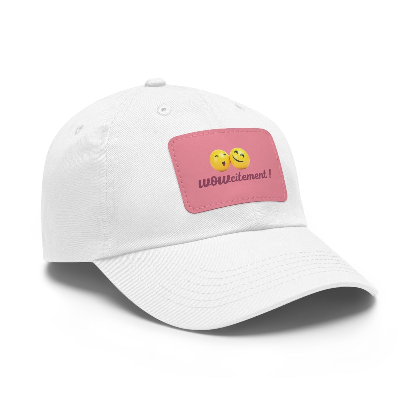 Wowcitement Dad Hat with Leather Patch (Rectangle)