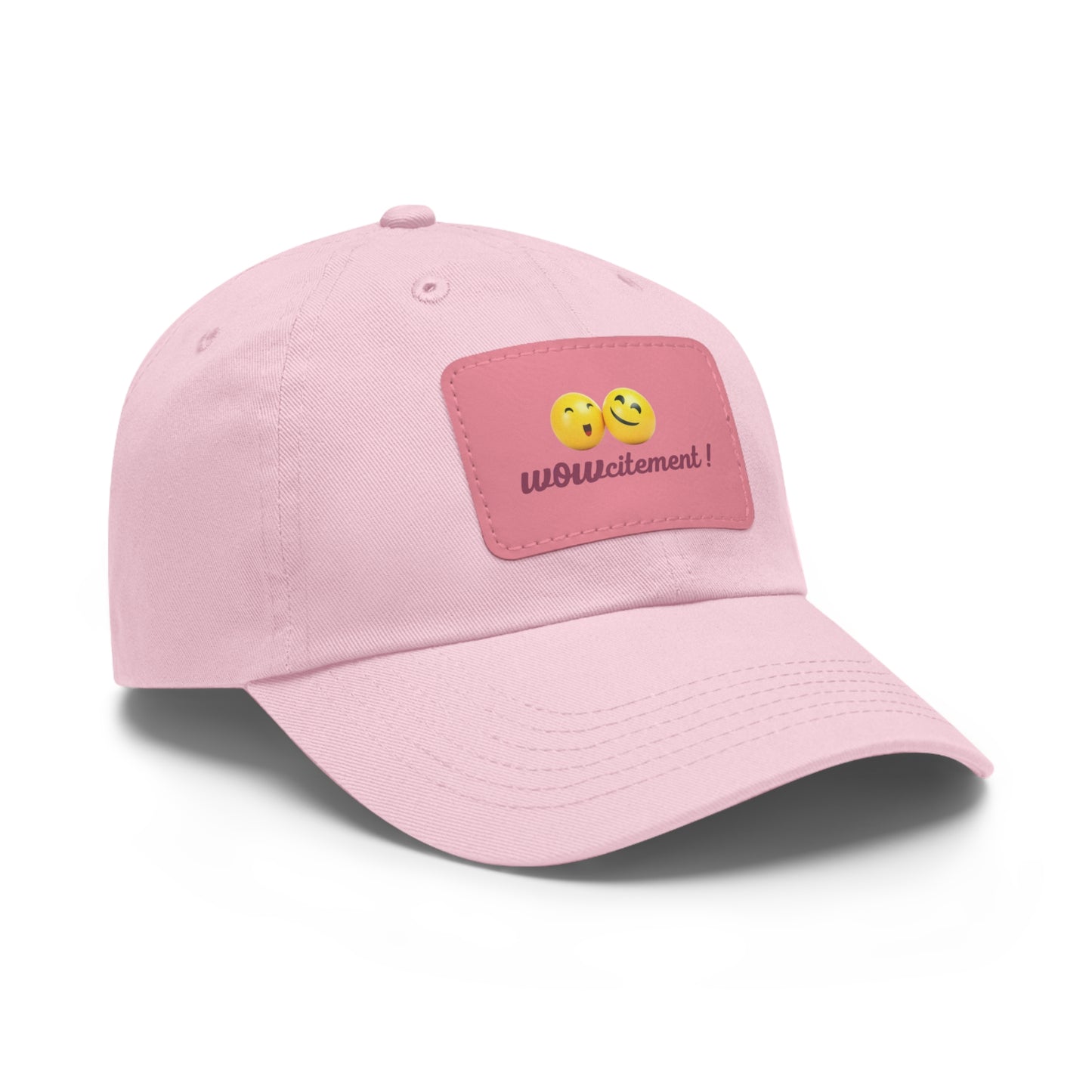 Wowcitement Dad Hat with Leather Patch (Rectangle)