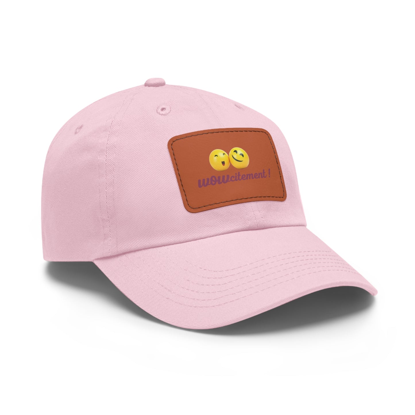 Wowcitement Dad Hat with Leather Patch (Rectangle)