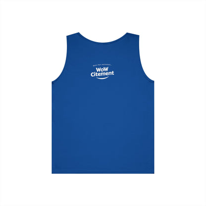 WoWcitement Unisex Cotton Tank Top - Fun Summer Wear, Gift for Friends, Motivational Apparel, Casual Day Out, Beach Wear, Workout Top